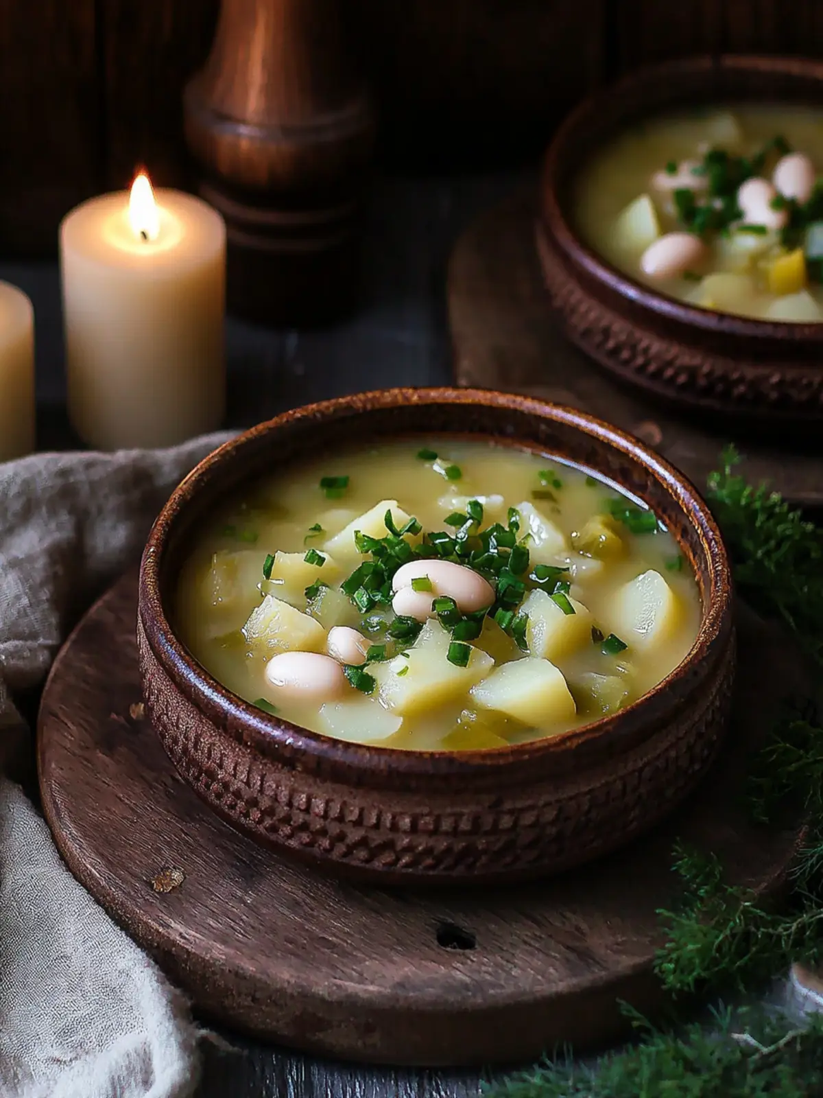 Potato, Leek and White Bean Soup