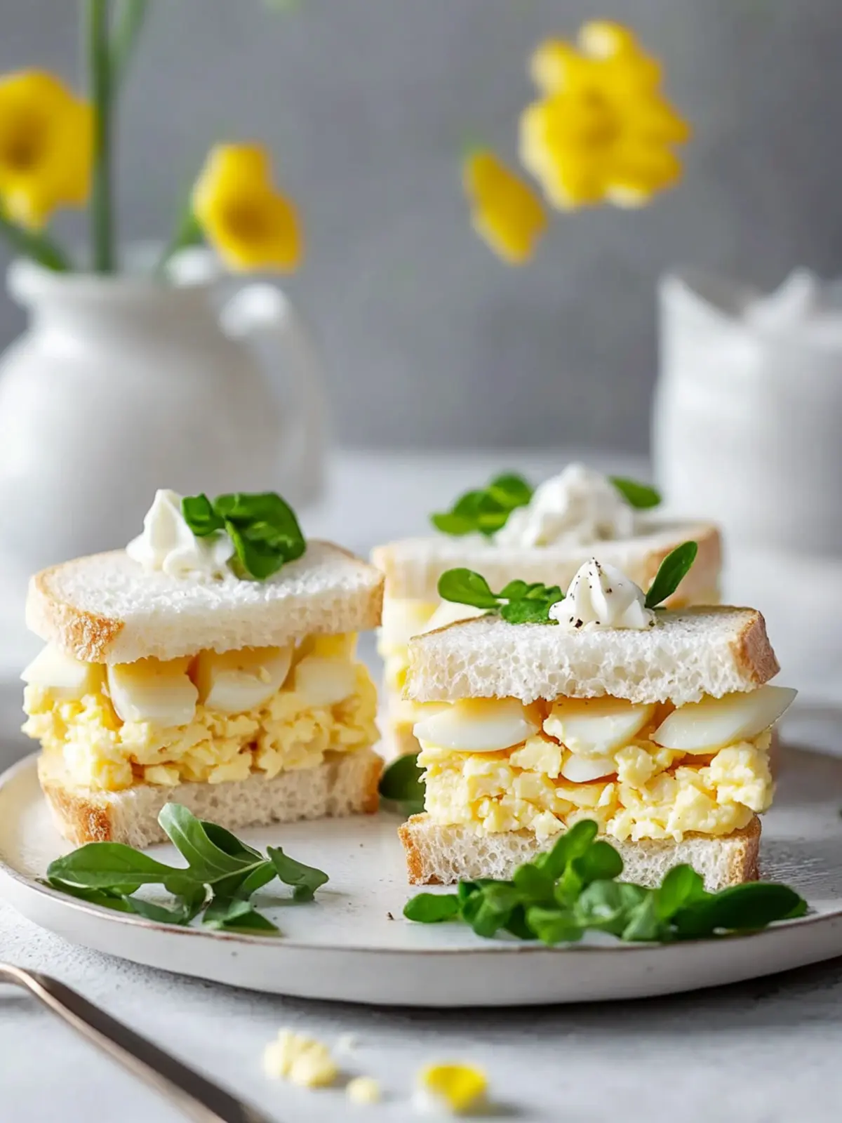 Egg Salad Tea Sandwiches