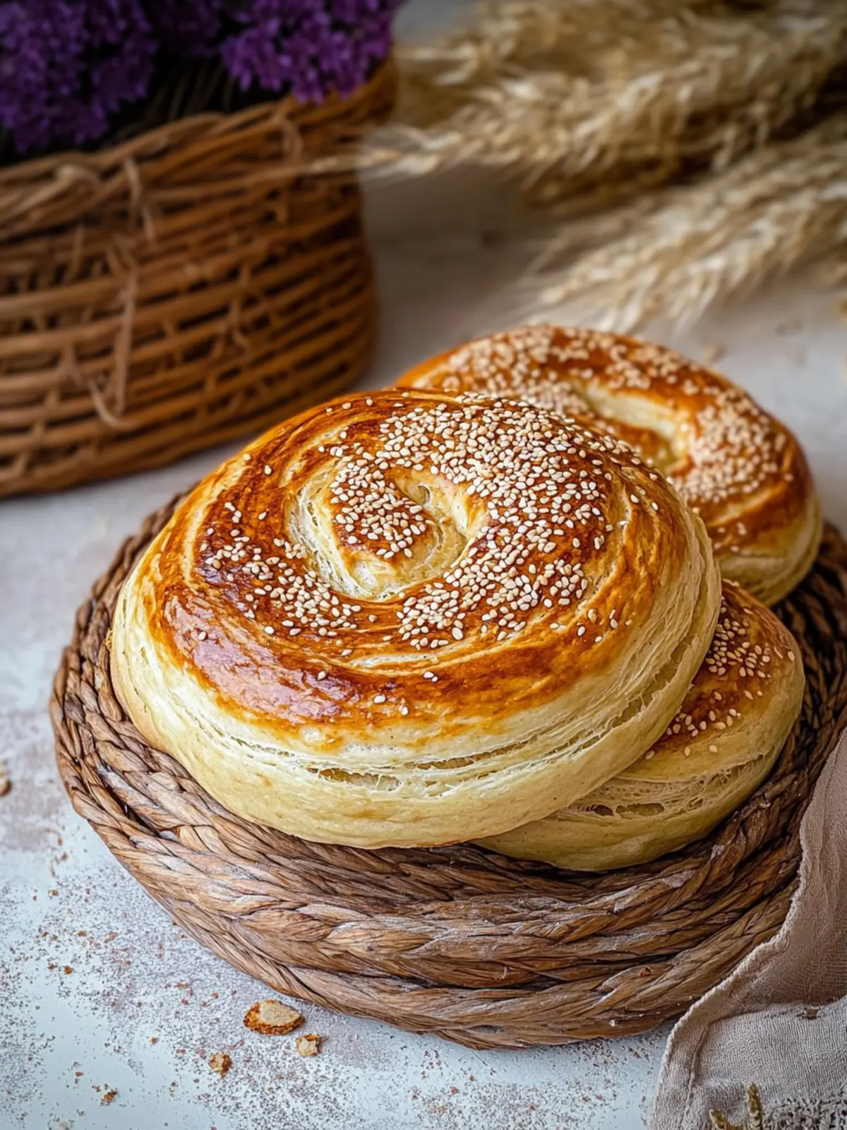 Tahinov Hats (Armenian Tahini Bread)