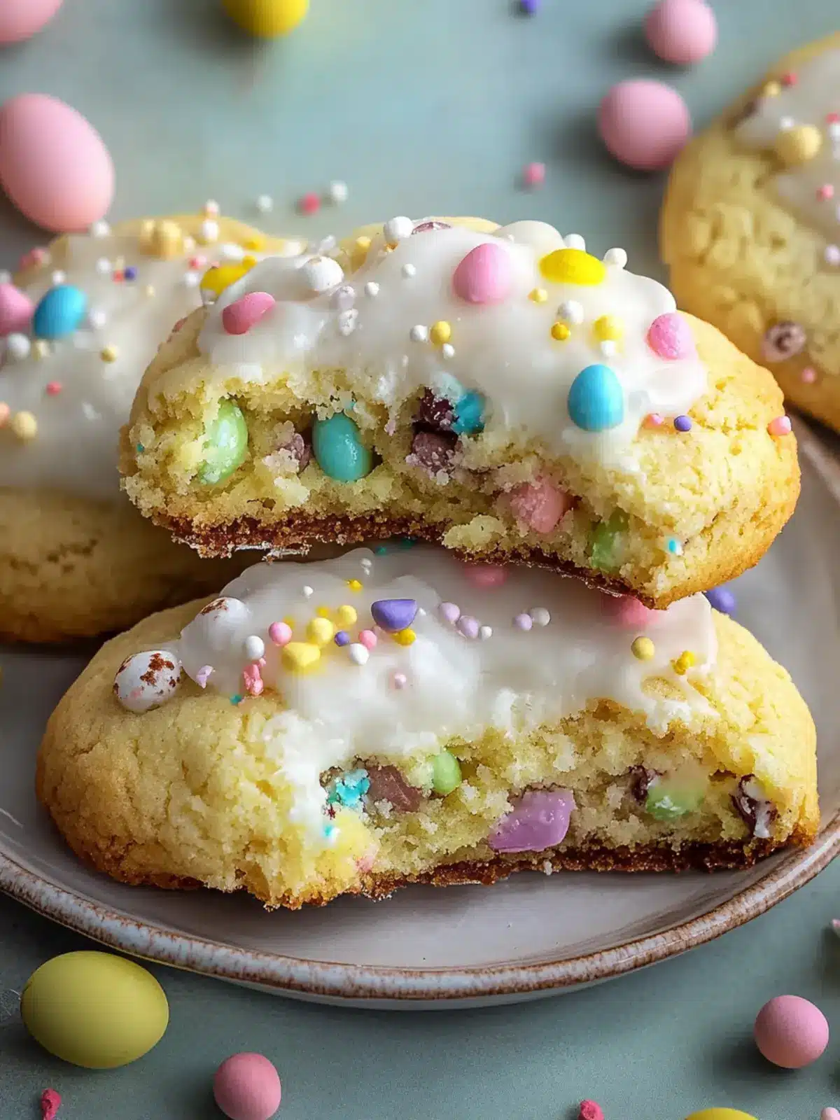 Stuffed Easter Cookies