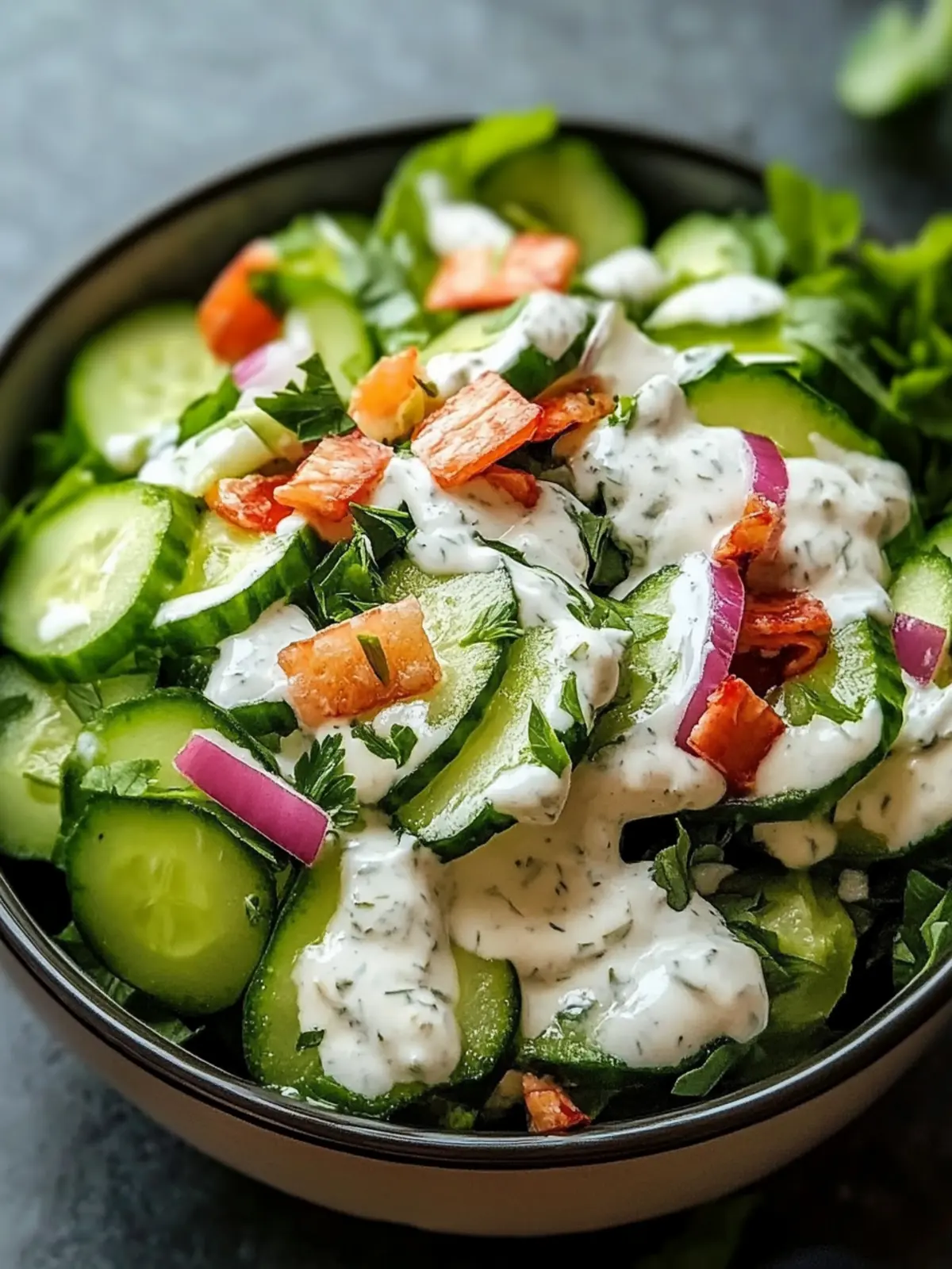 Cucumber Ranch Crack Salad