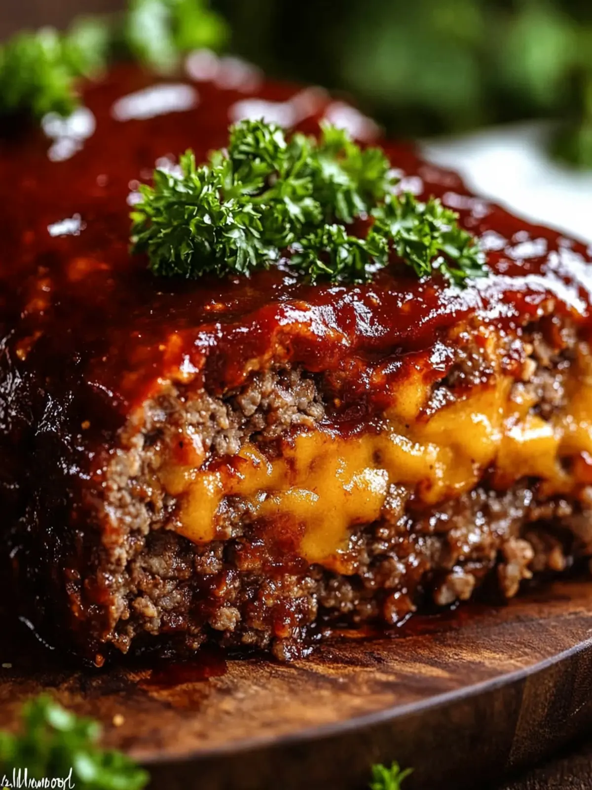 BBQ Cheddar Meatloaf