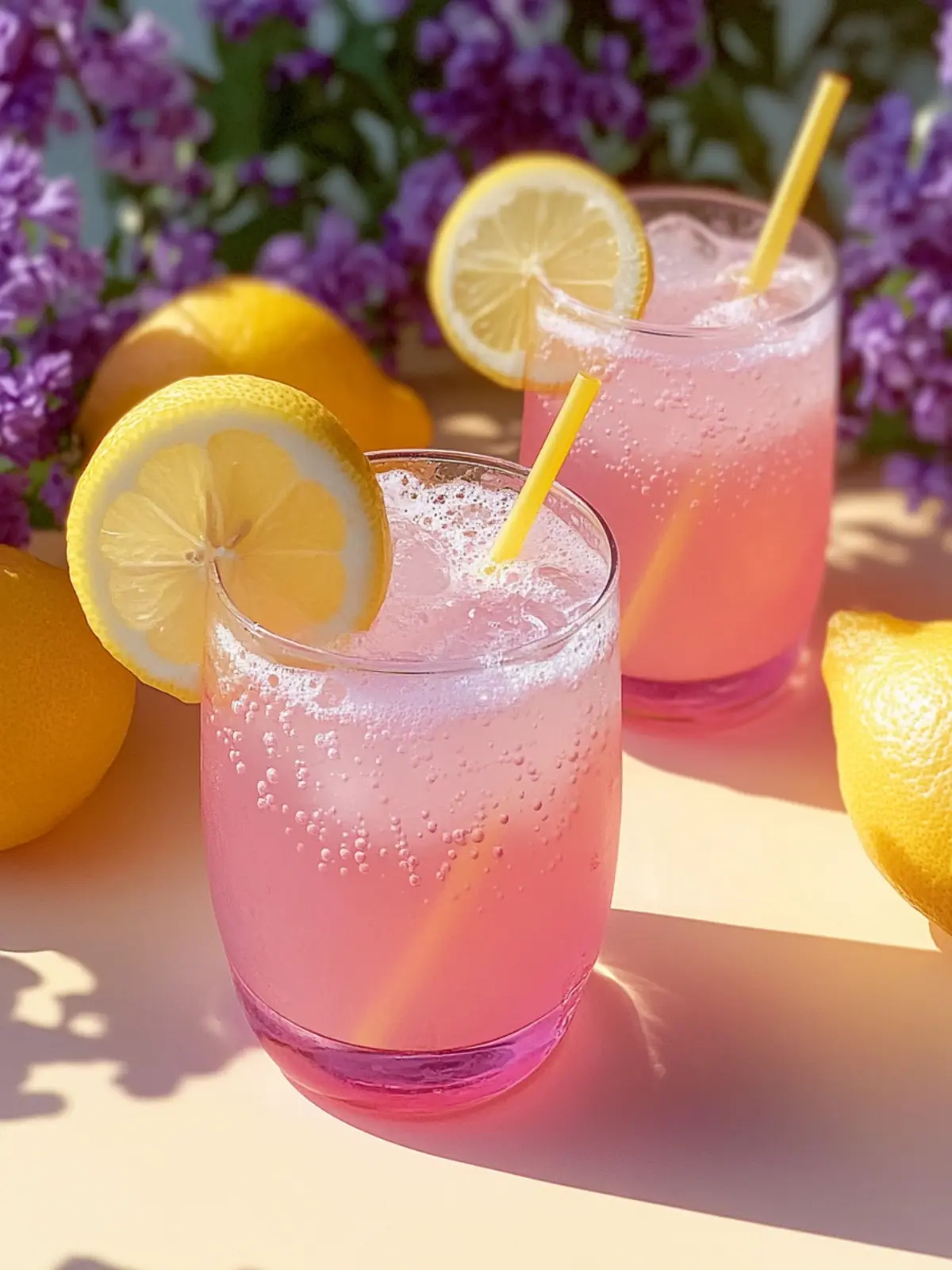Honey Lemon Pink Soda