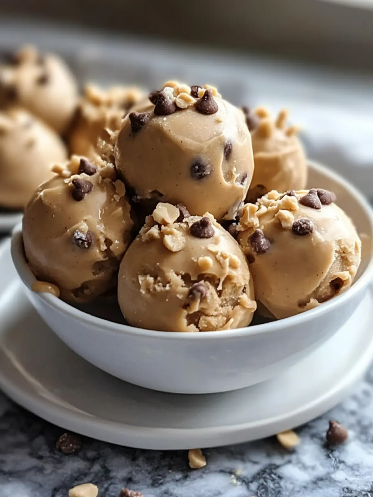 Frozen Greek yogurt peanut butter bites