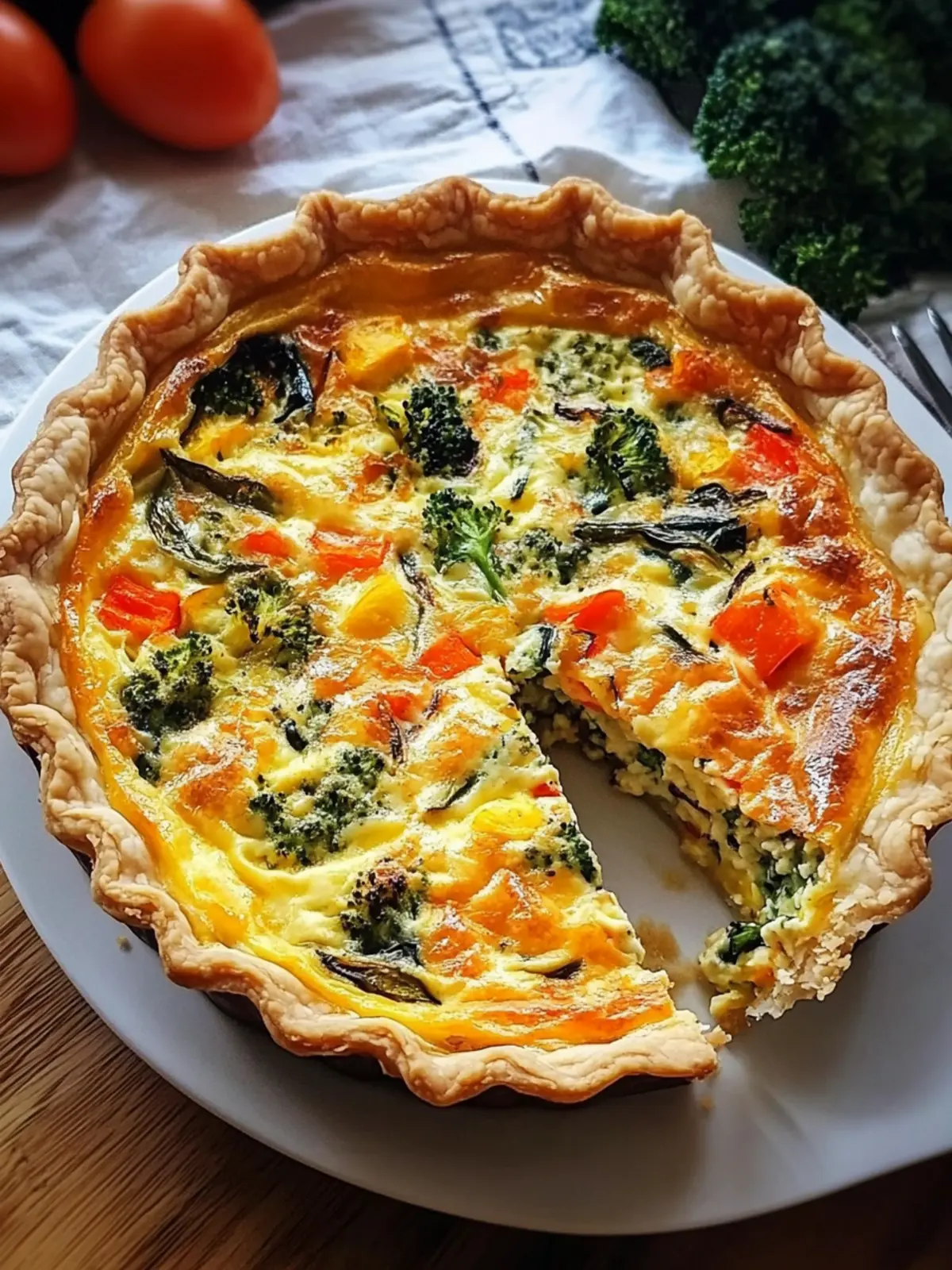 Golden Veggie Quiche
