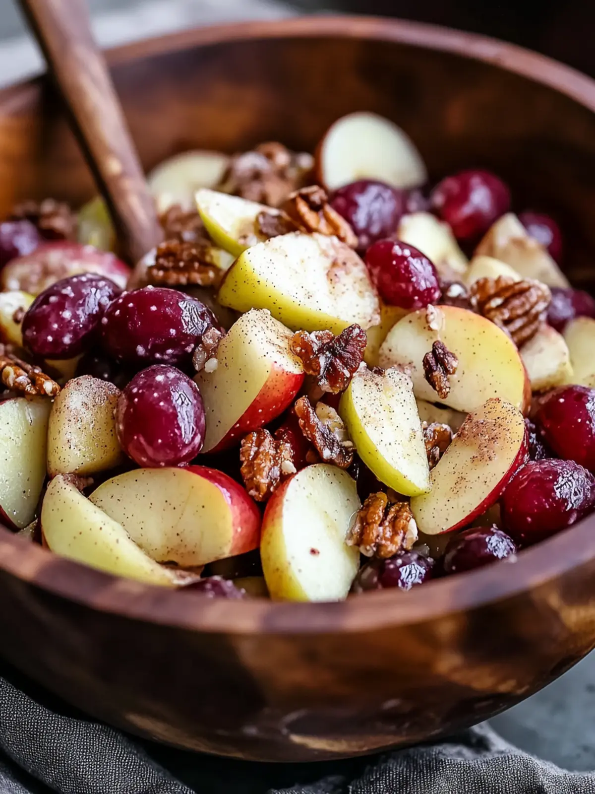 Cinnamon Apple Grape Salad