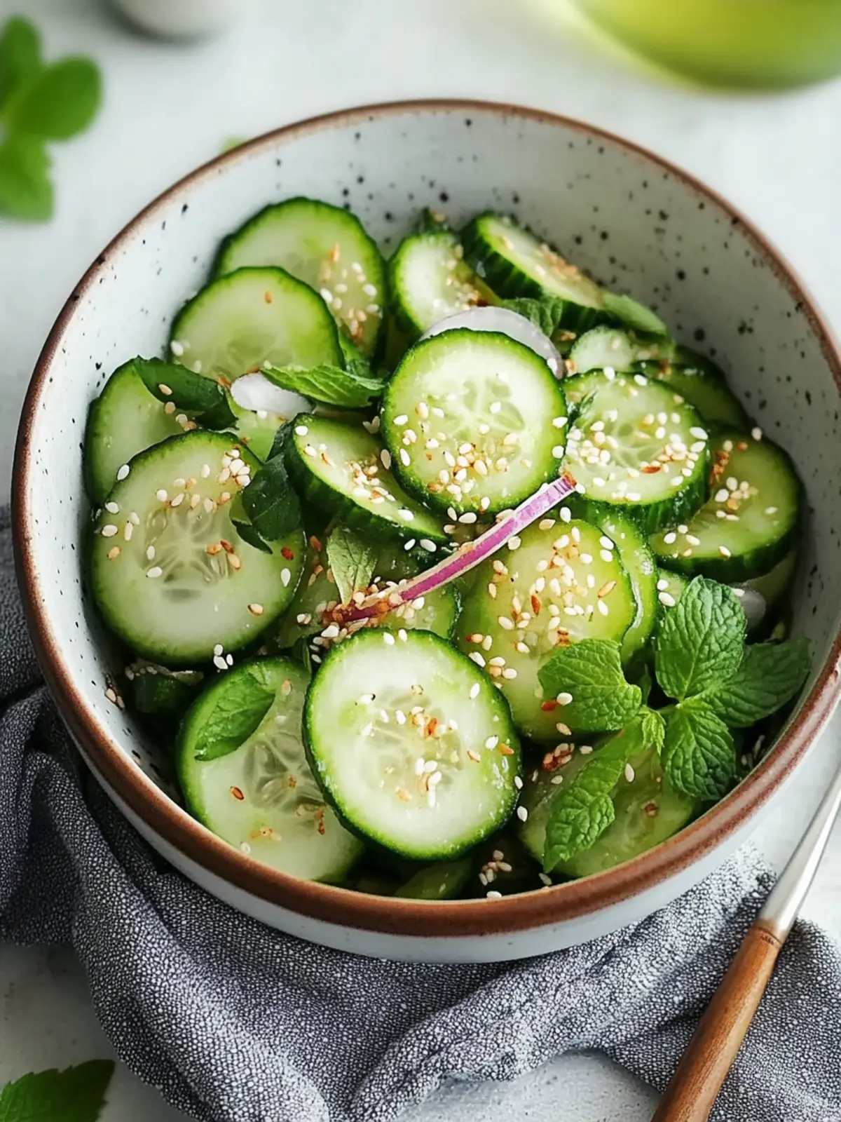 Vibrant Sesame Cucumber Salad