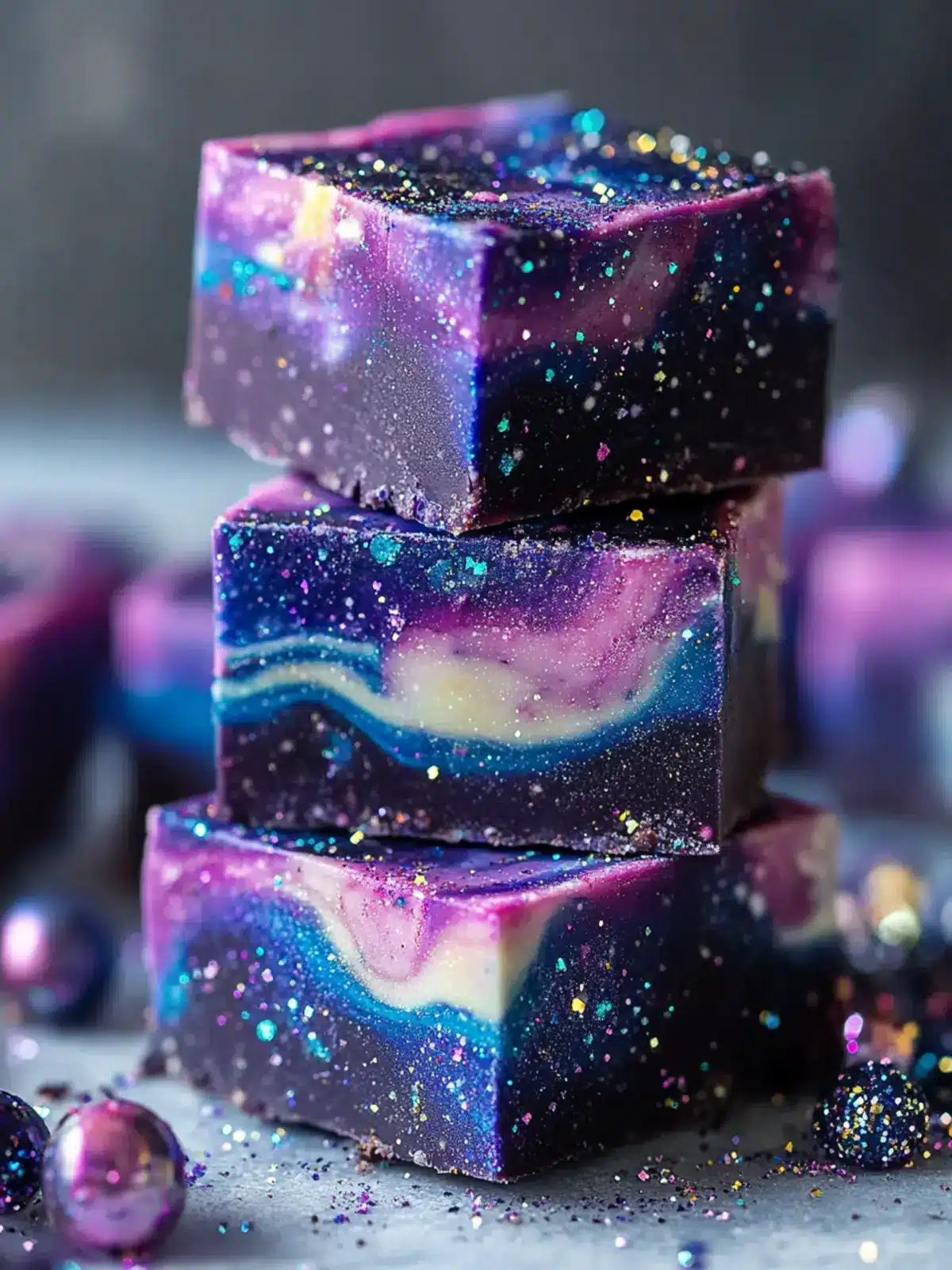 Sparkly Galaxy Fudge