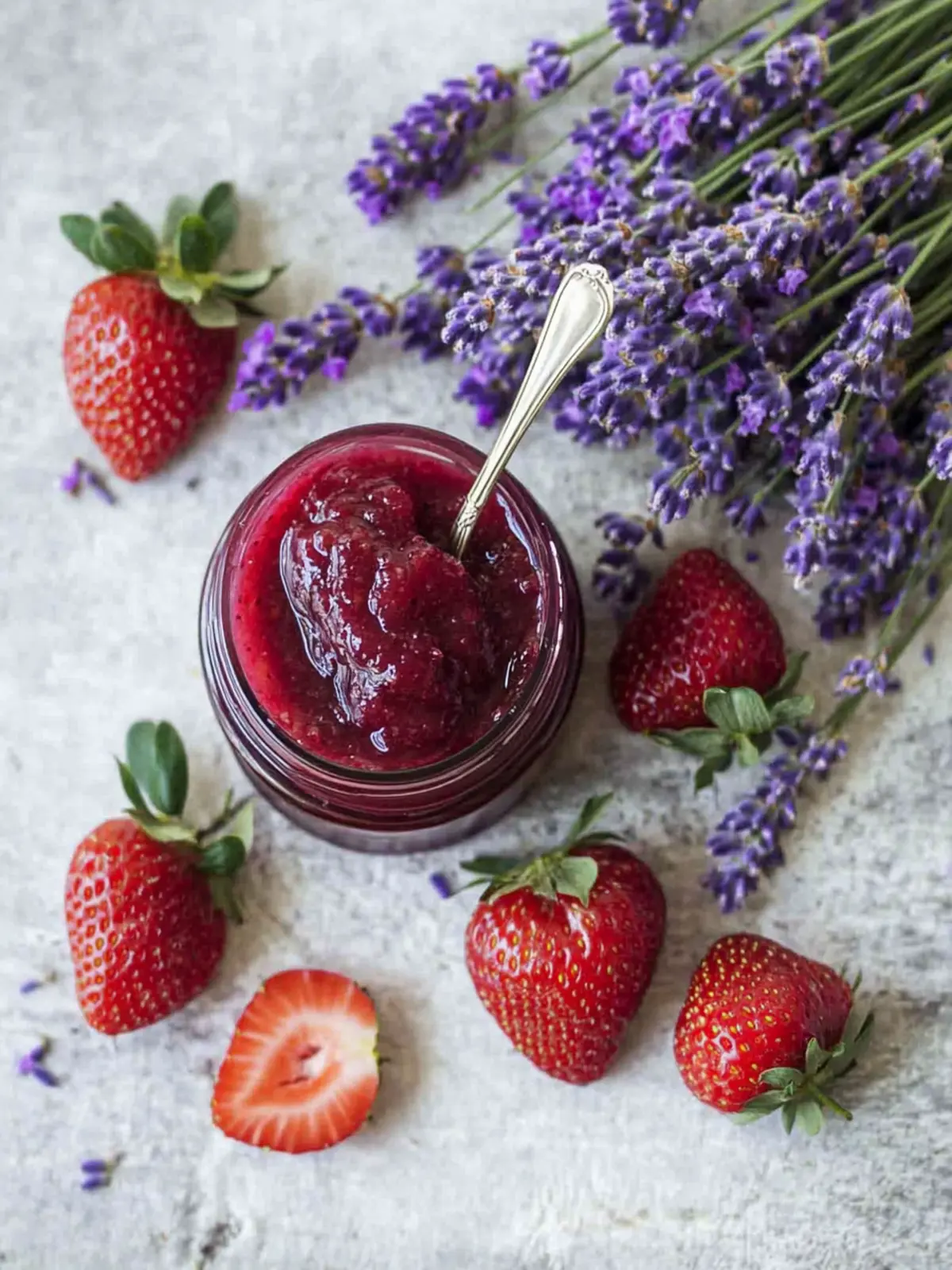 Strawberry lavender jam