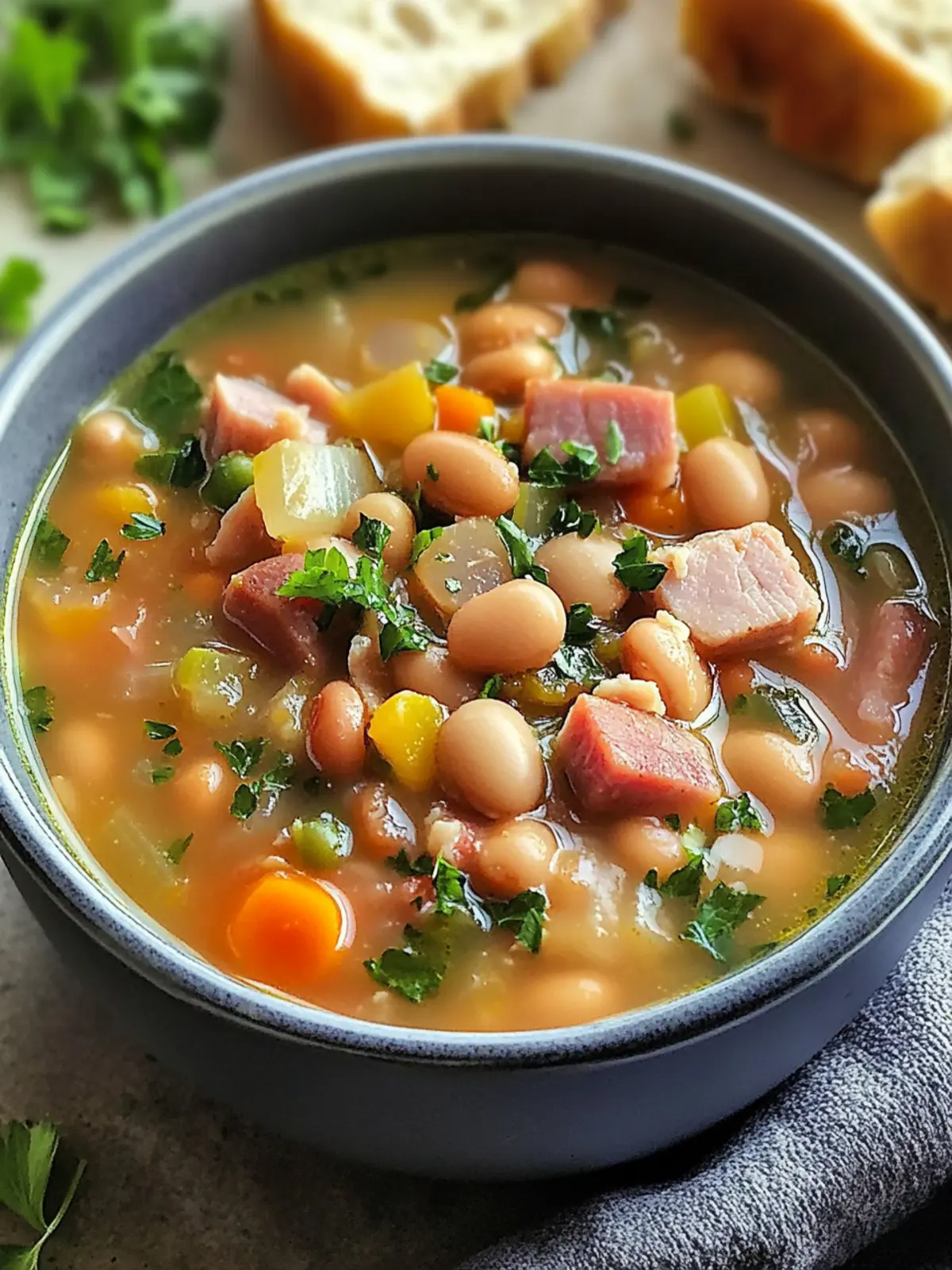 Hearty Ham and Bean Soup