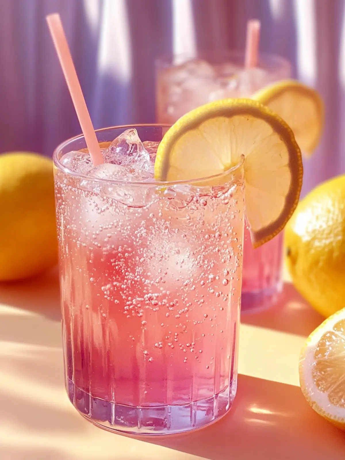 Honey Lemon Pink Soda