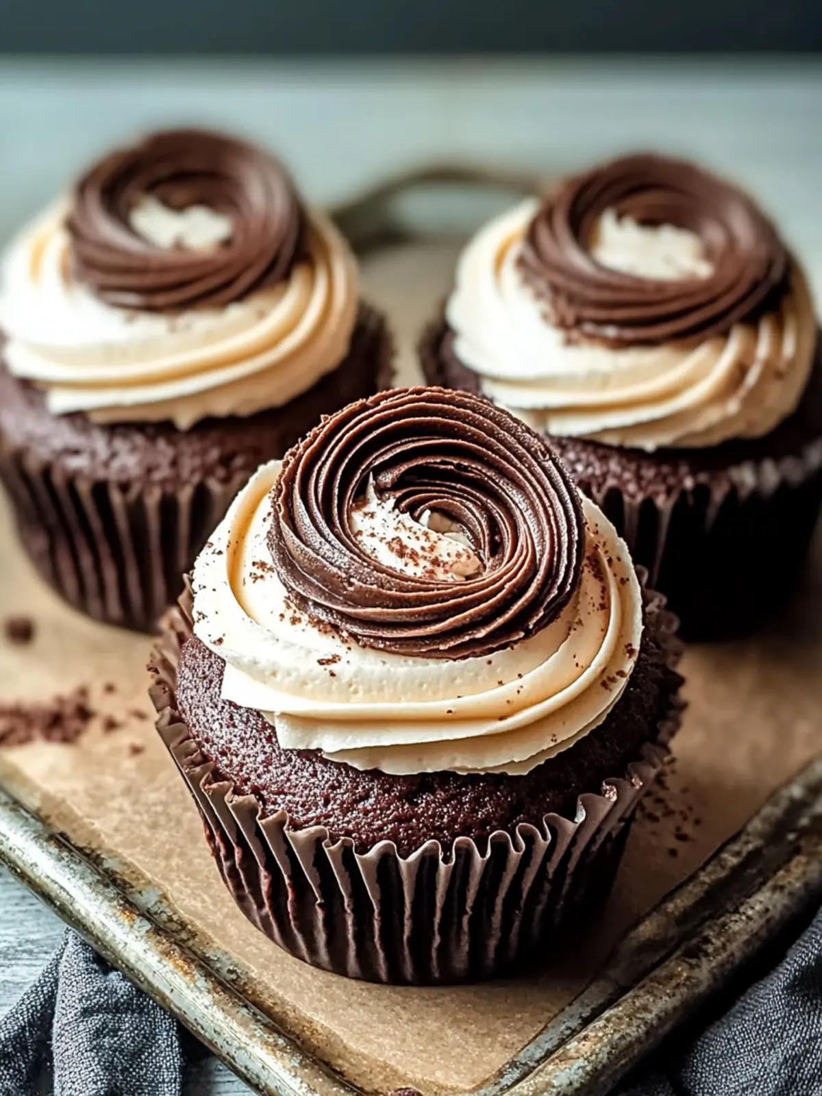 Chocolate Tiramisu Cupcakes