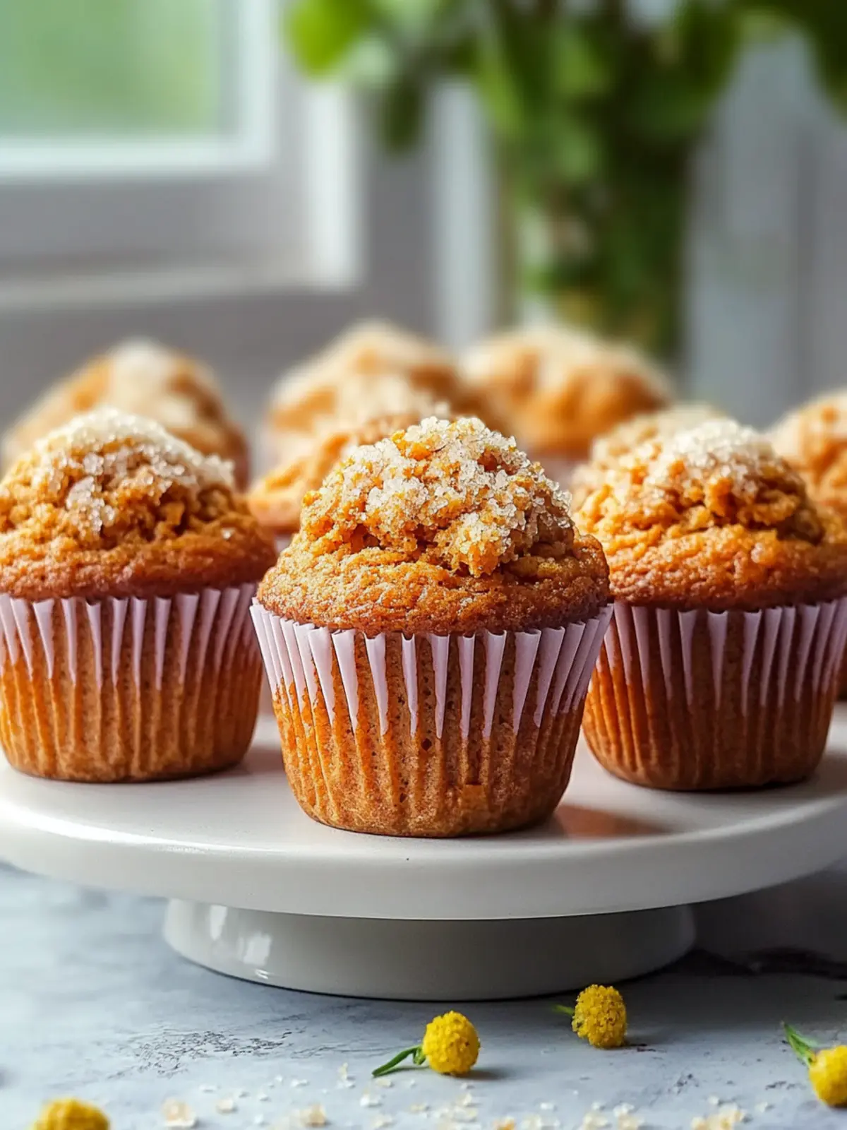 Moist Sugar Top Carrot Muffins