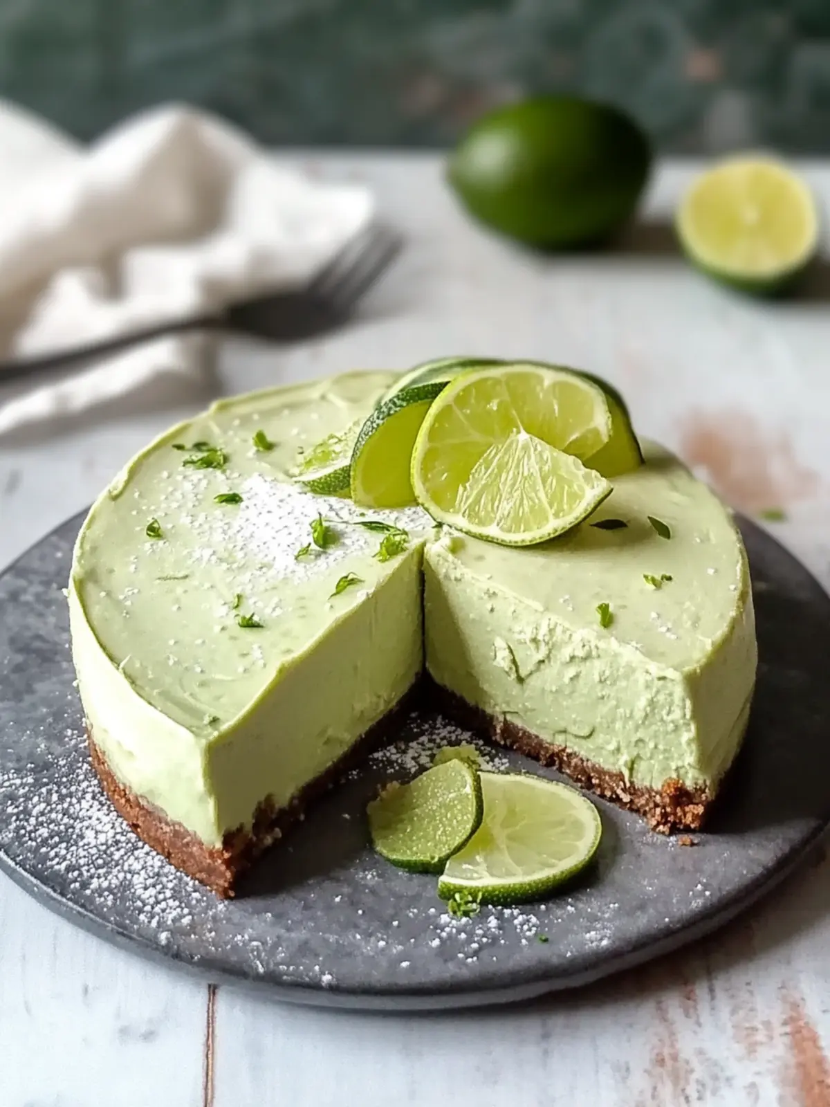 Avocado Lime Cheesecake
