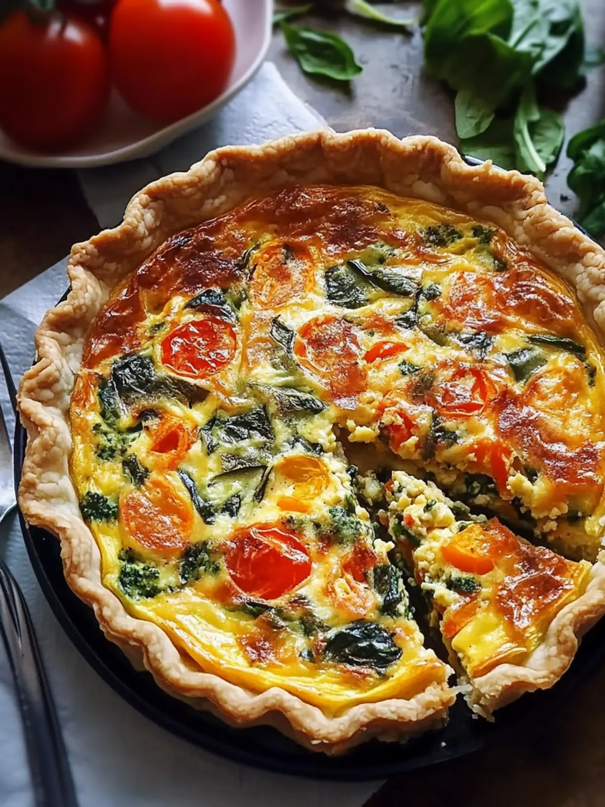 Golden Veggie Quiche