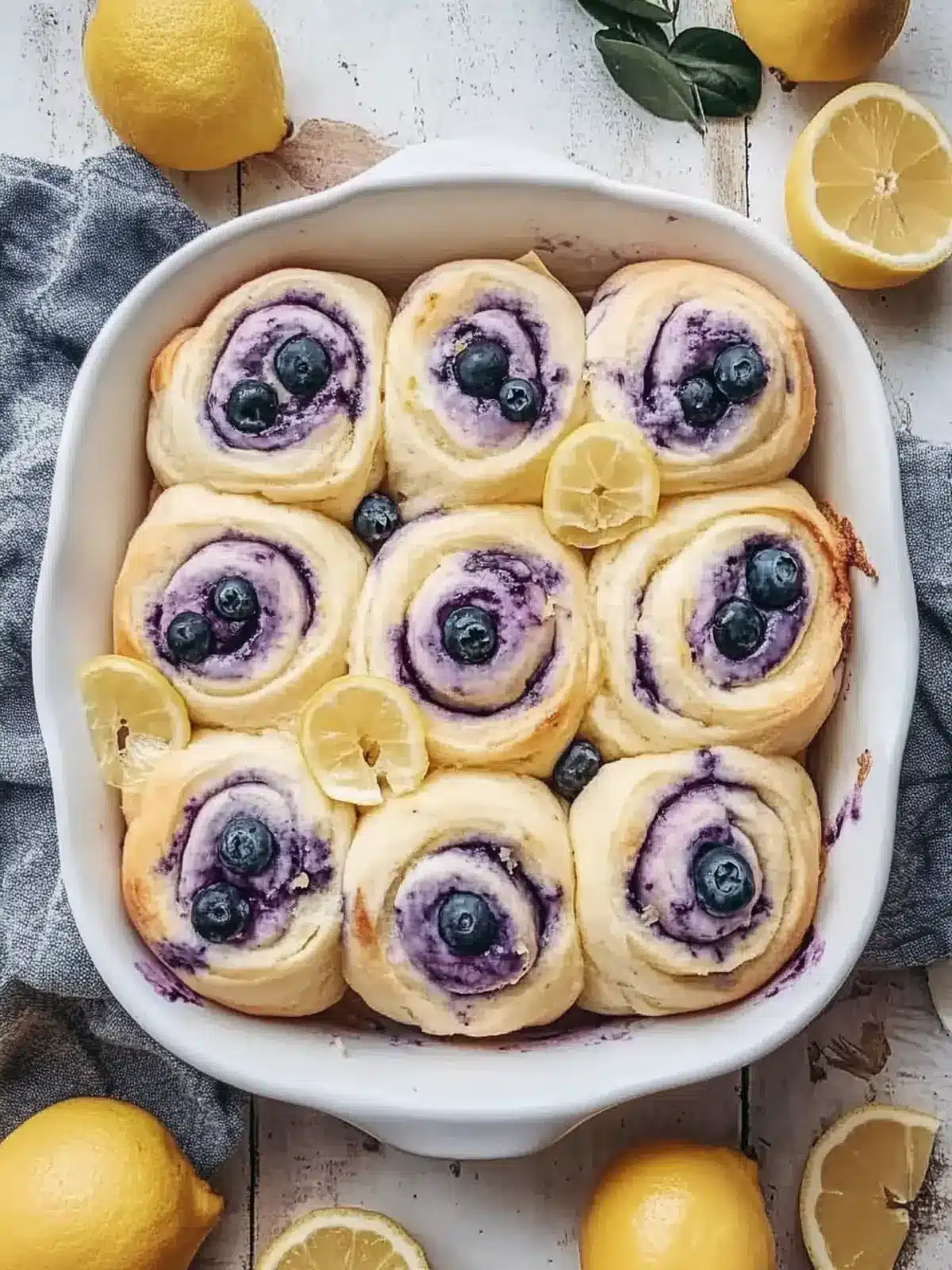 Lemon Blueberry Rolls