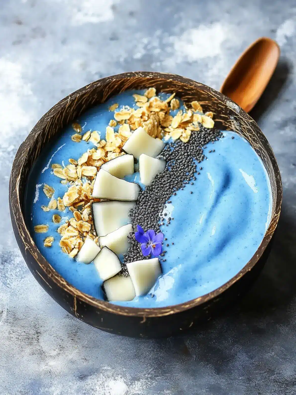 Blue Coconut Smoothie Bowl