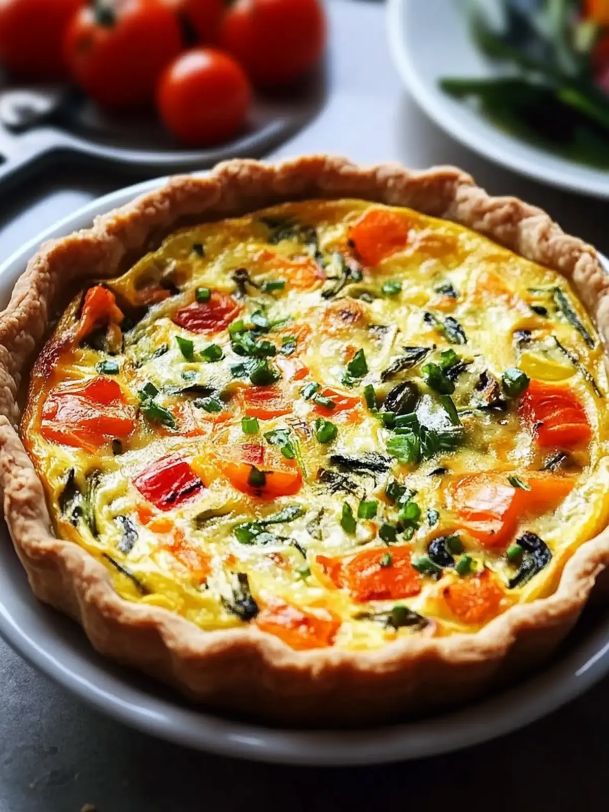 Golden Veggie Quiche