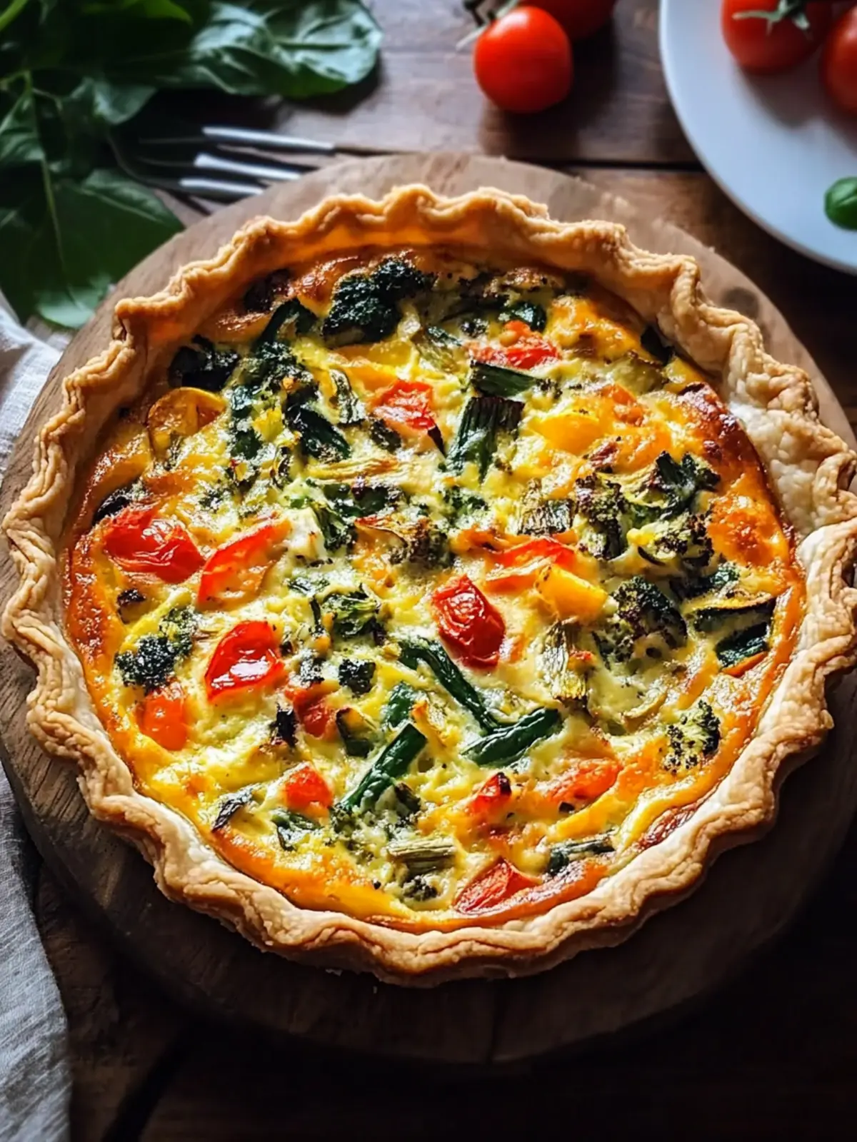 Golden Veggie Quiche
