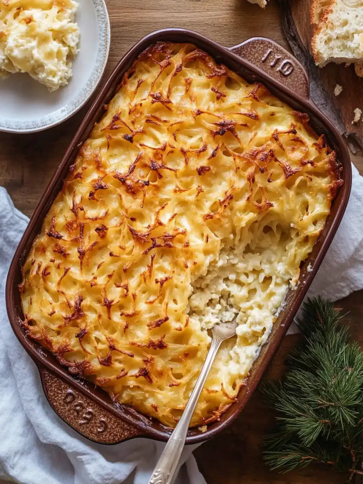 Noodle Kugel with Cottage Cheese