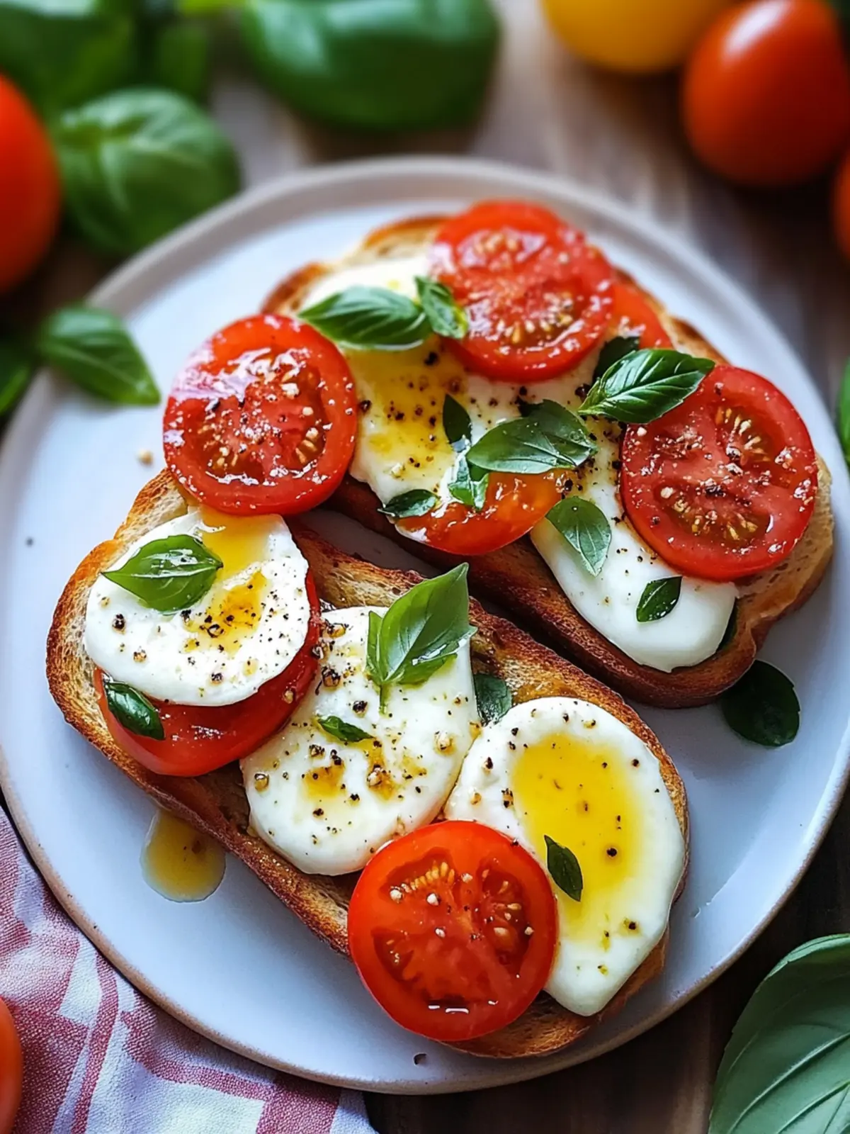 Healthy Caprese Toast