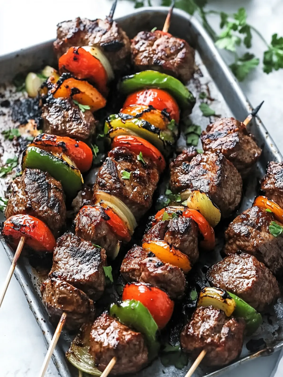 Sizzling Steak Kebabs