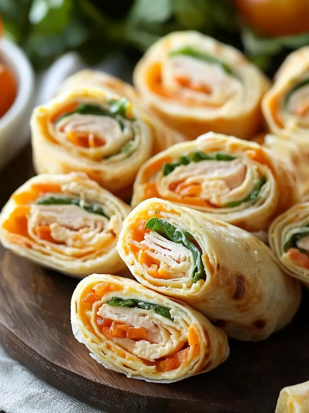 Turkey Cheddar Lunch Roll Ups