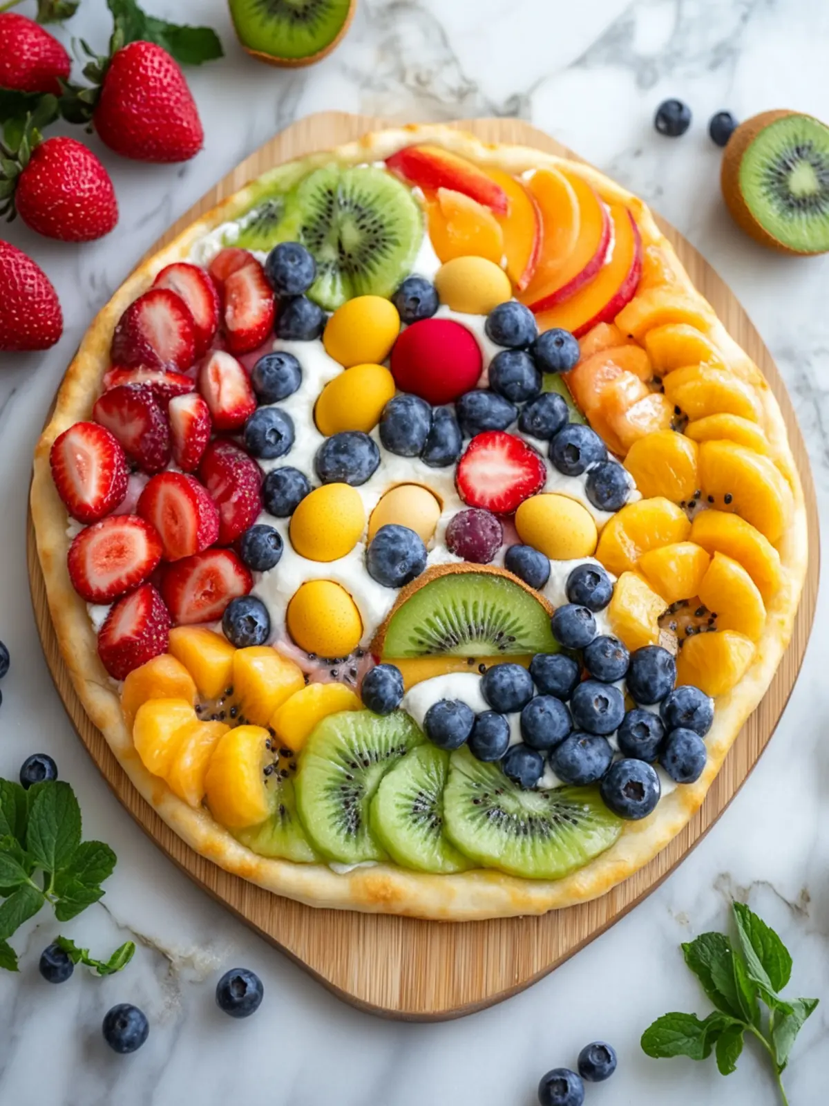 Easter Egg Fruit Pizzas