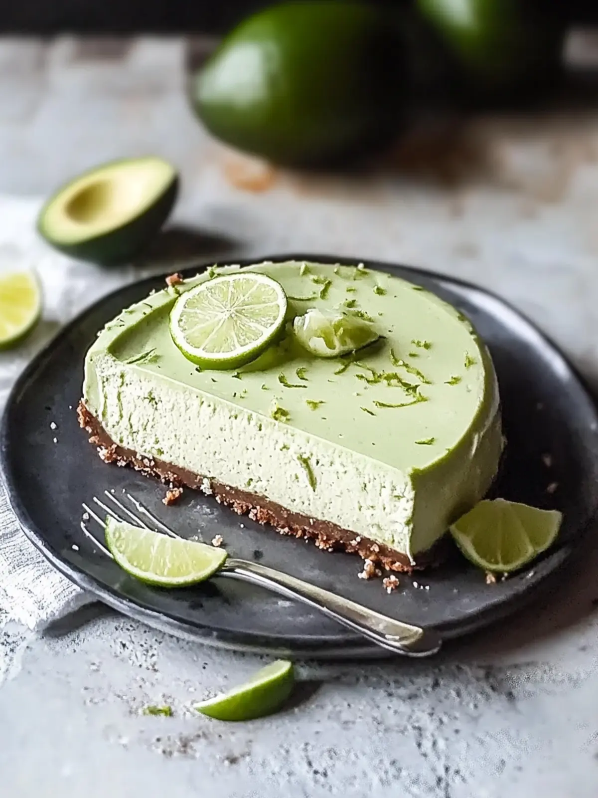 Avocado Lime Cheesecake