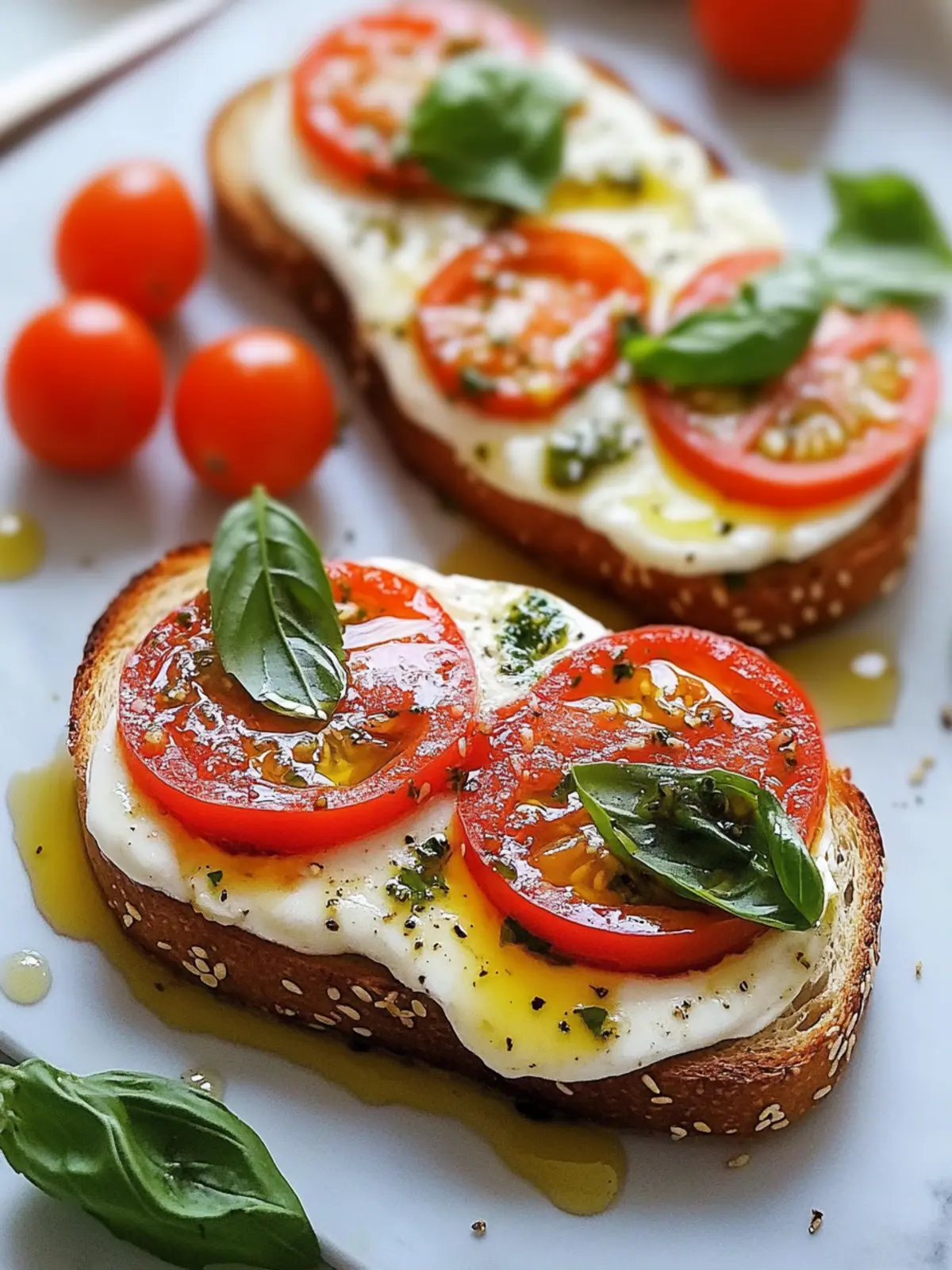Healthy Caprese Toast