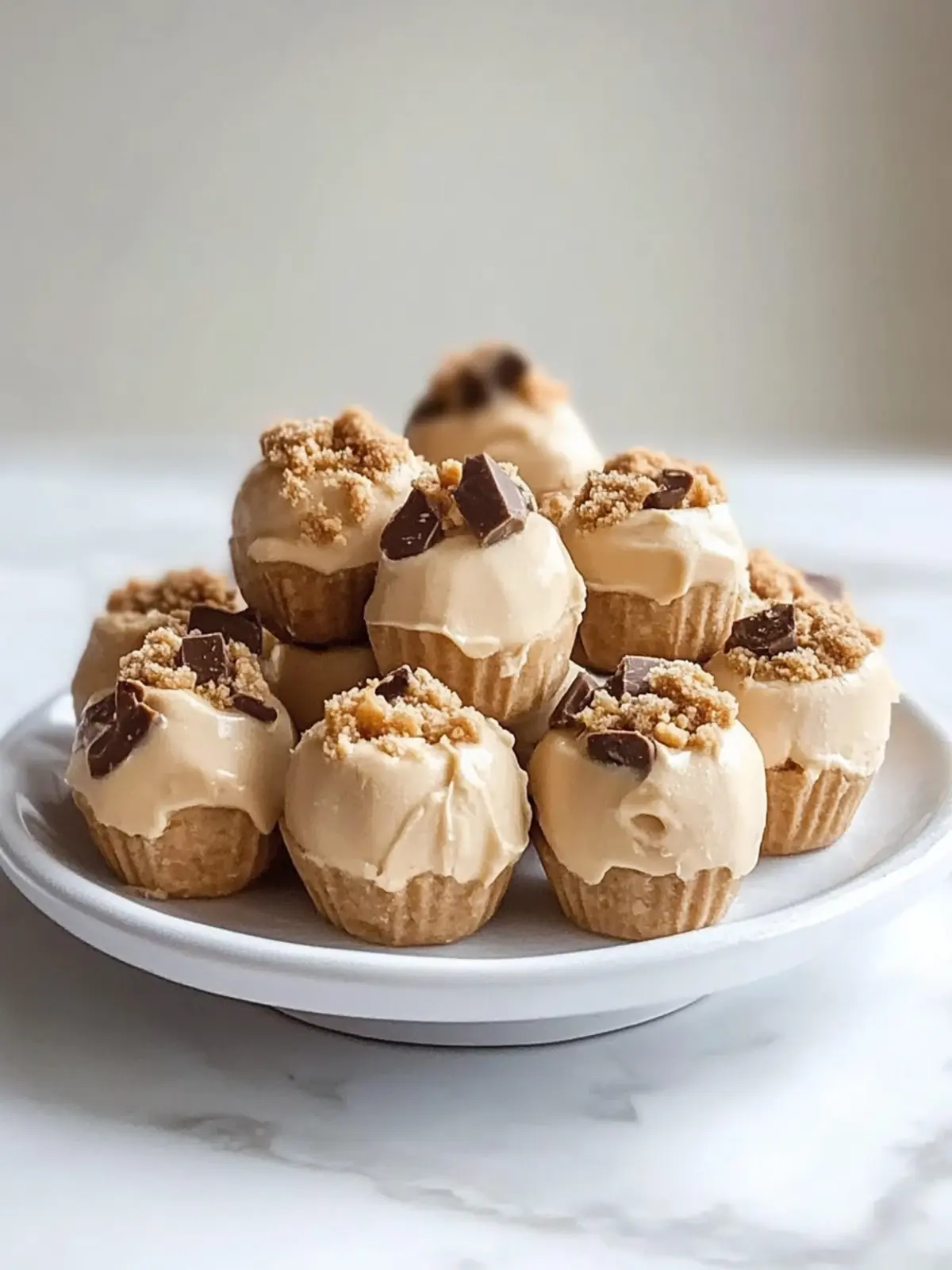 Frozen Greek yogurt peanut butter bites