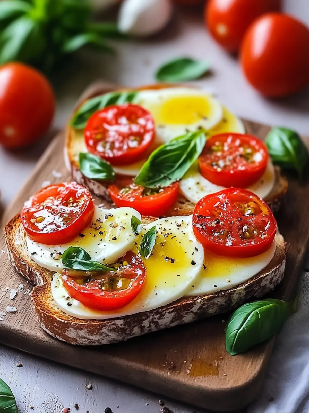 Healthy Caprese Toast