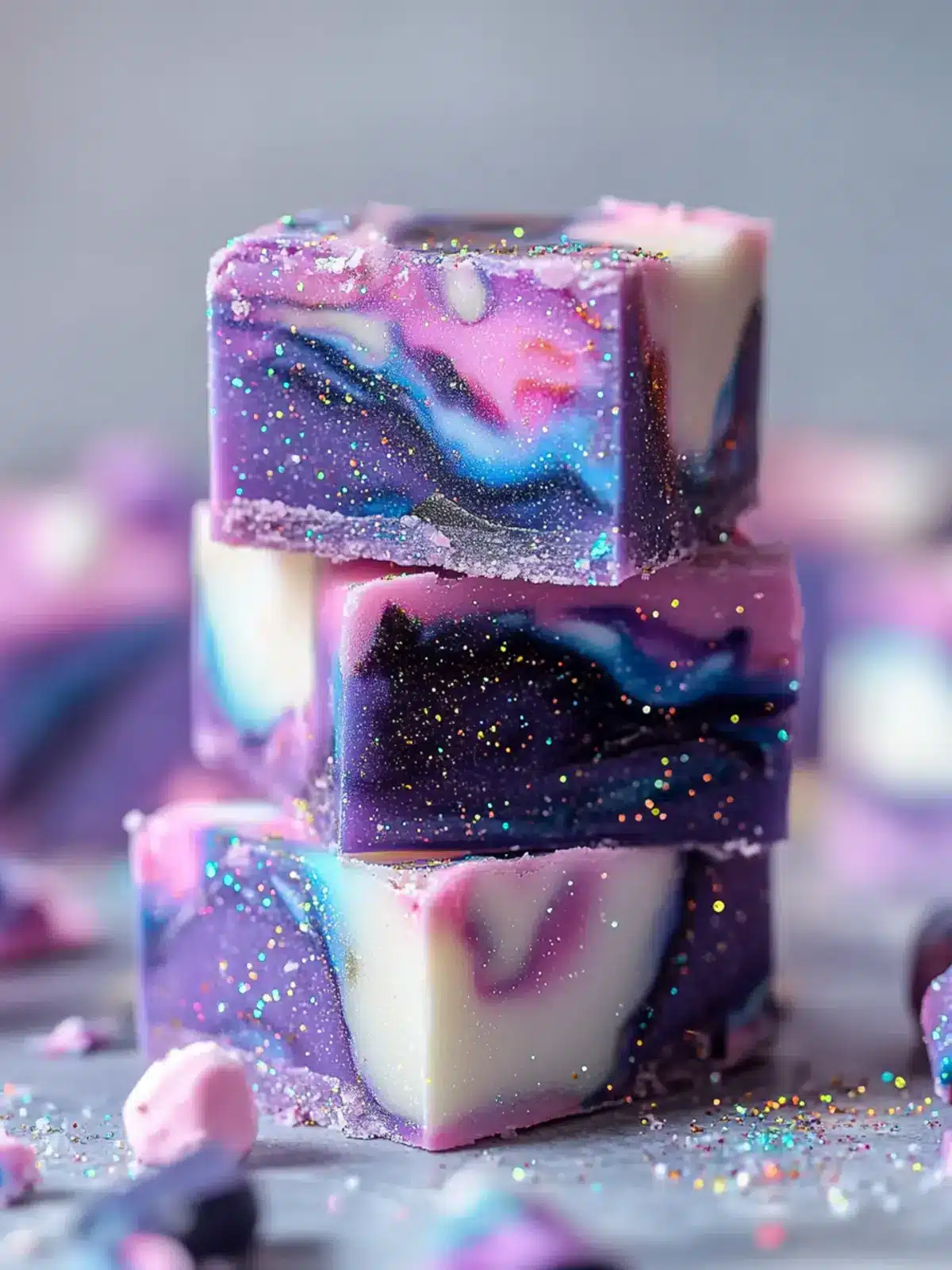 Sparkly Galaxy Fudge