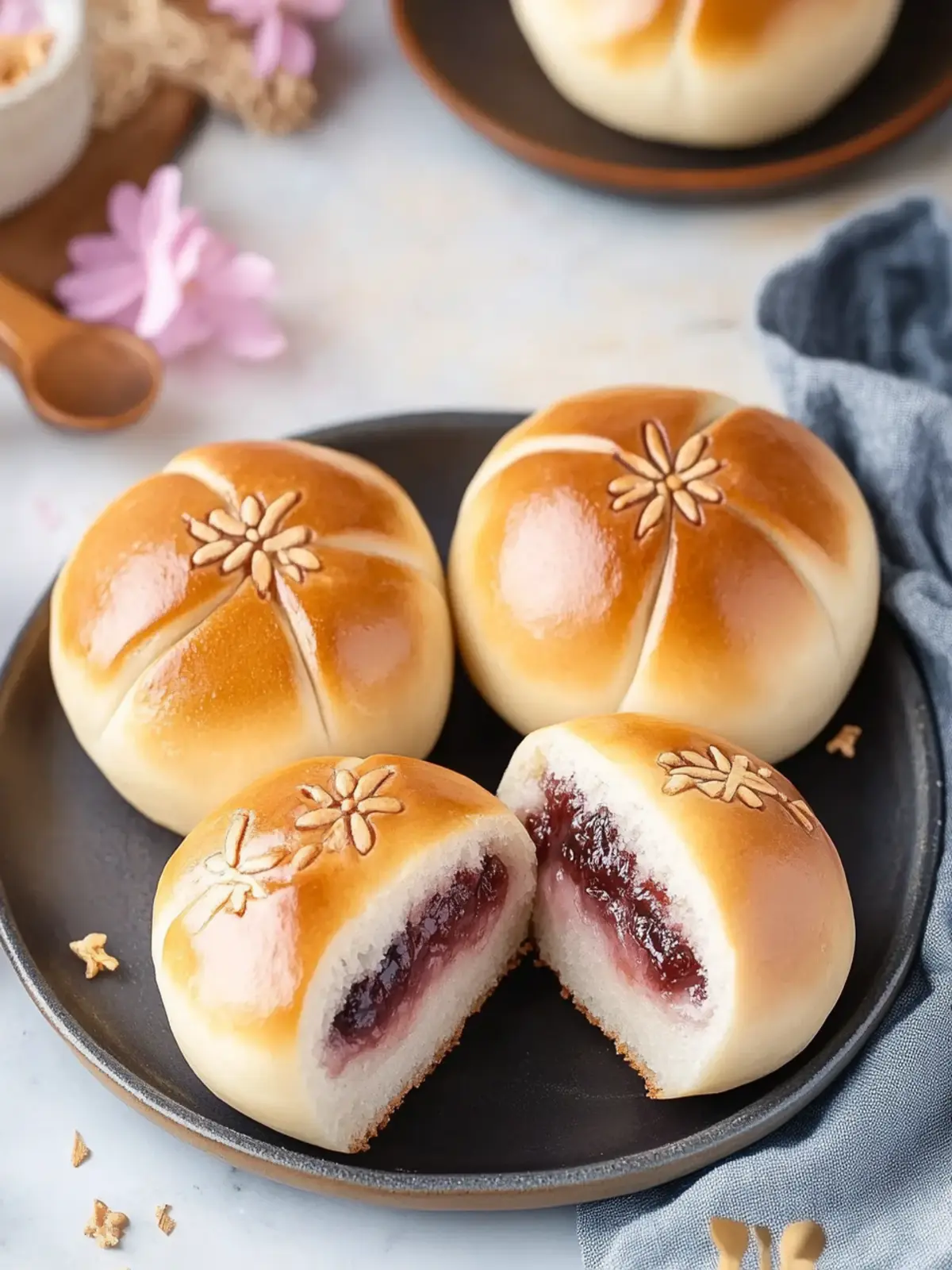 Red Bean Milk Buns