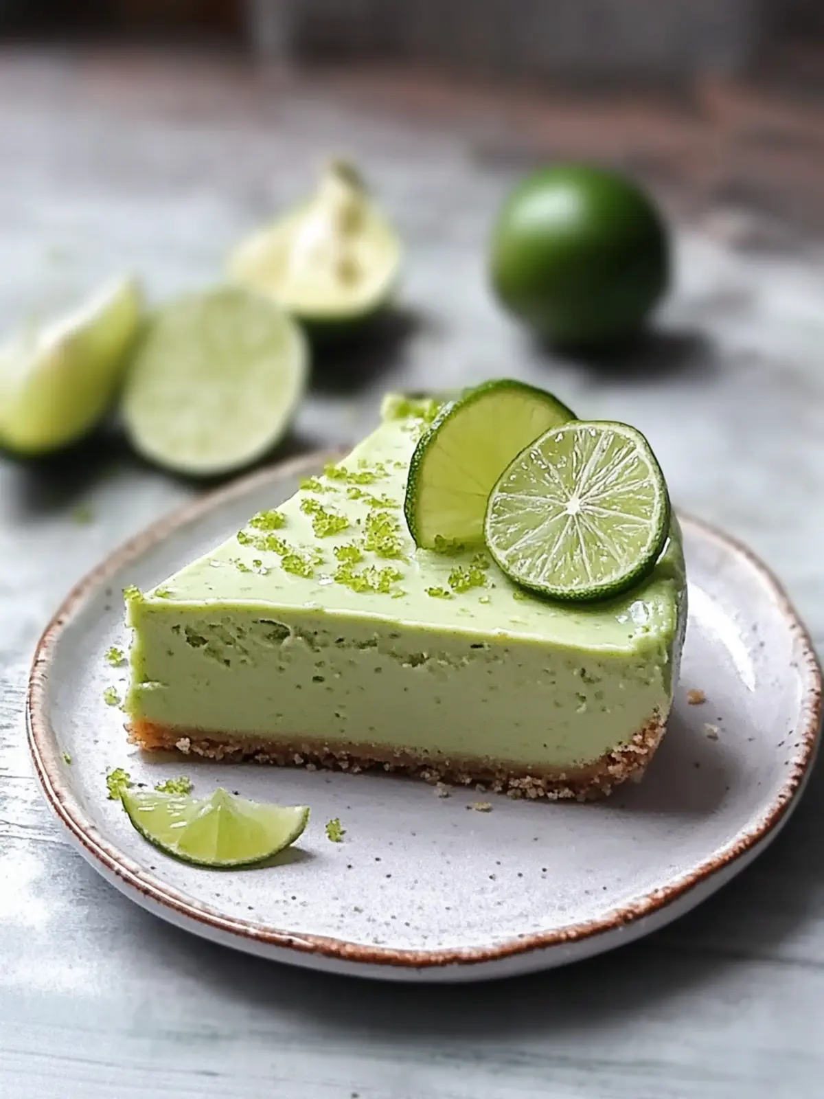 Avocado Lime Cheesecake