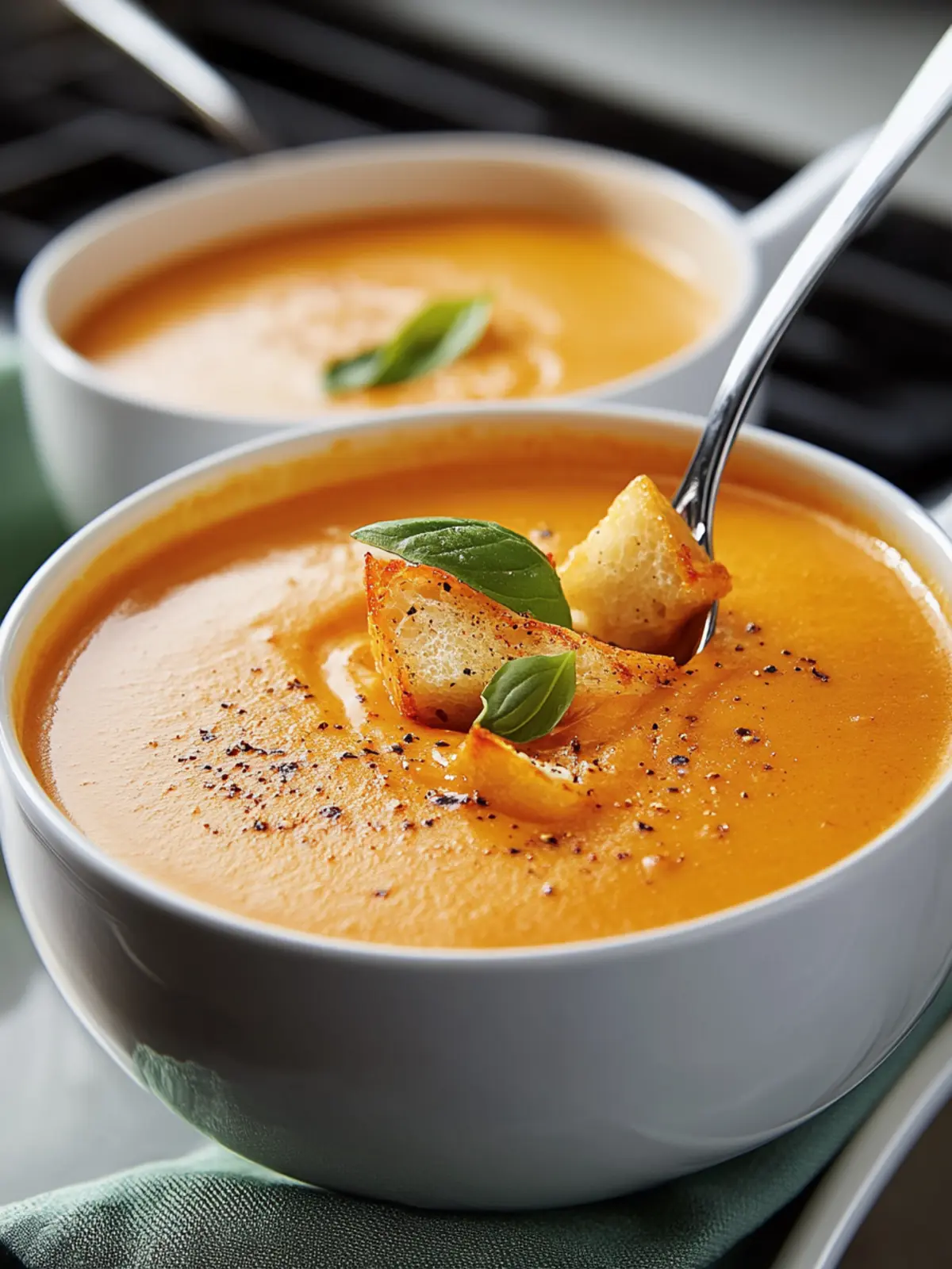 Roasted Red Pepper Gouda Soup