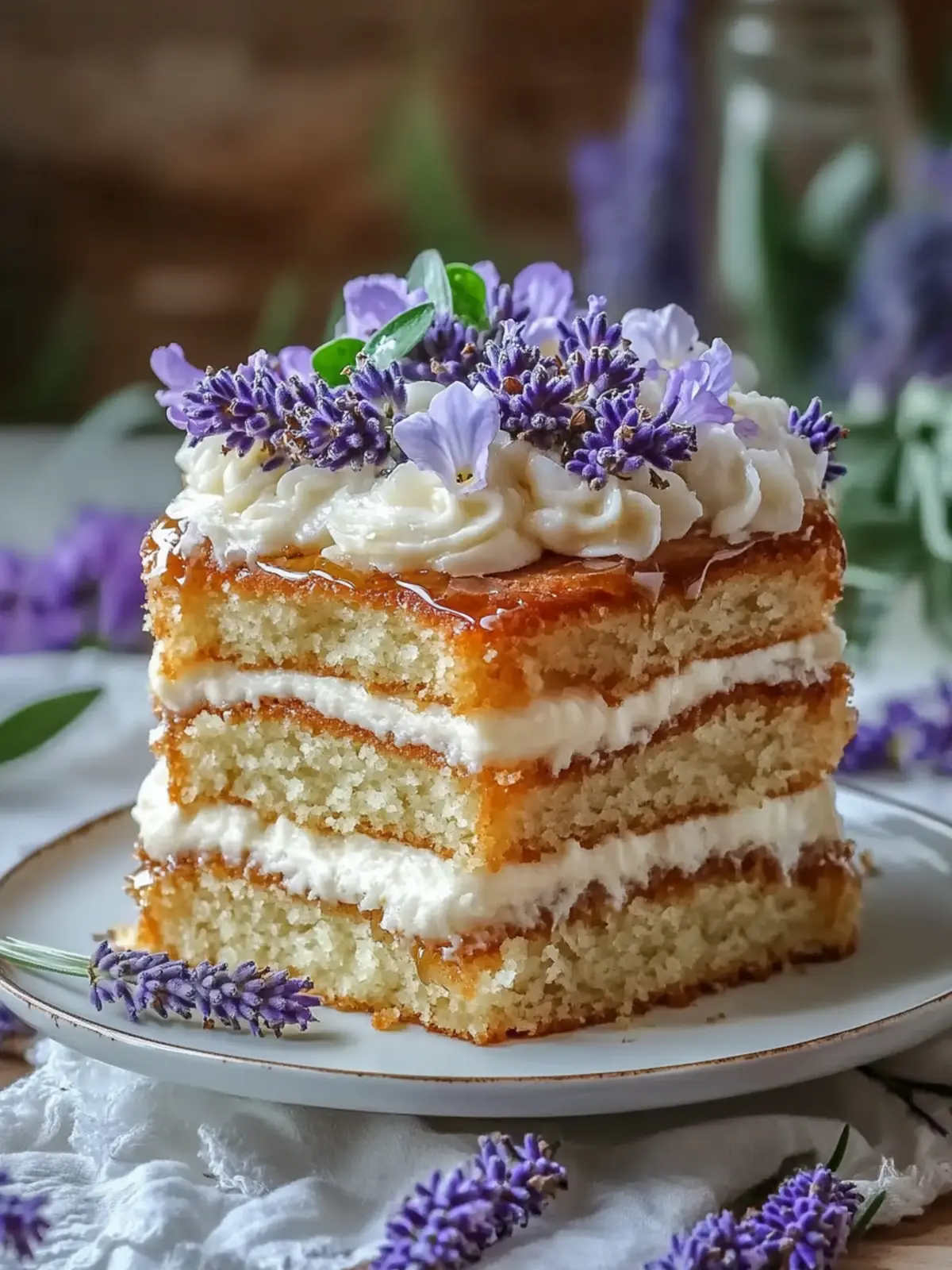 Lavender Honey Cake