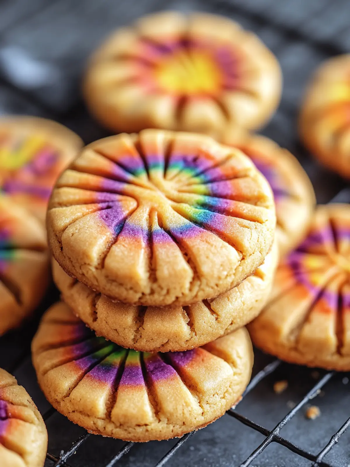 tie dye cookies