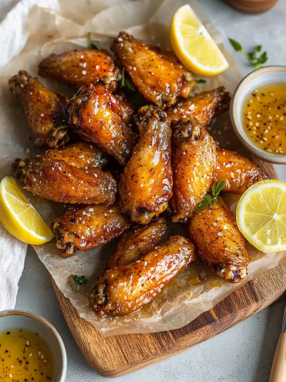 Honey Lemon Pepper Wings