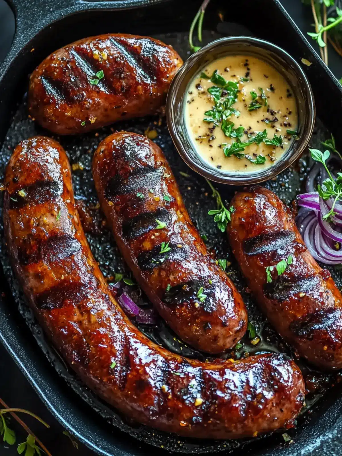 Baked BBQ Sausage