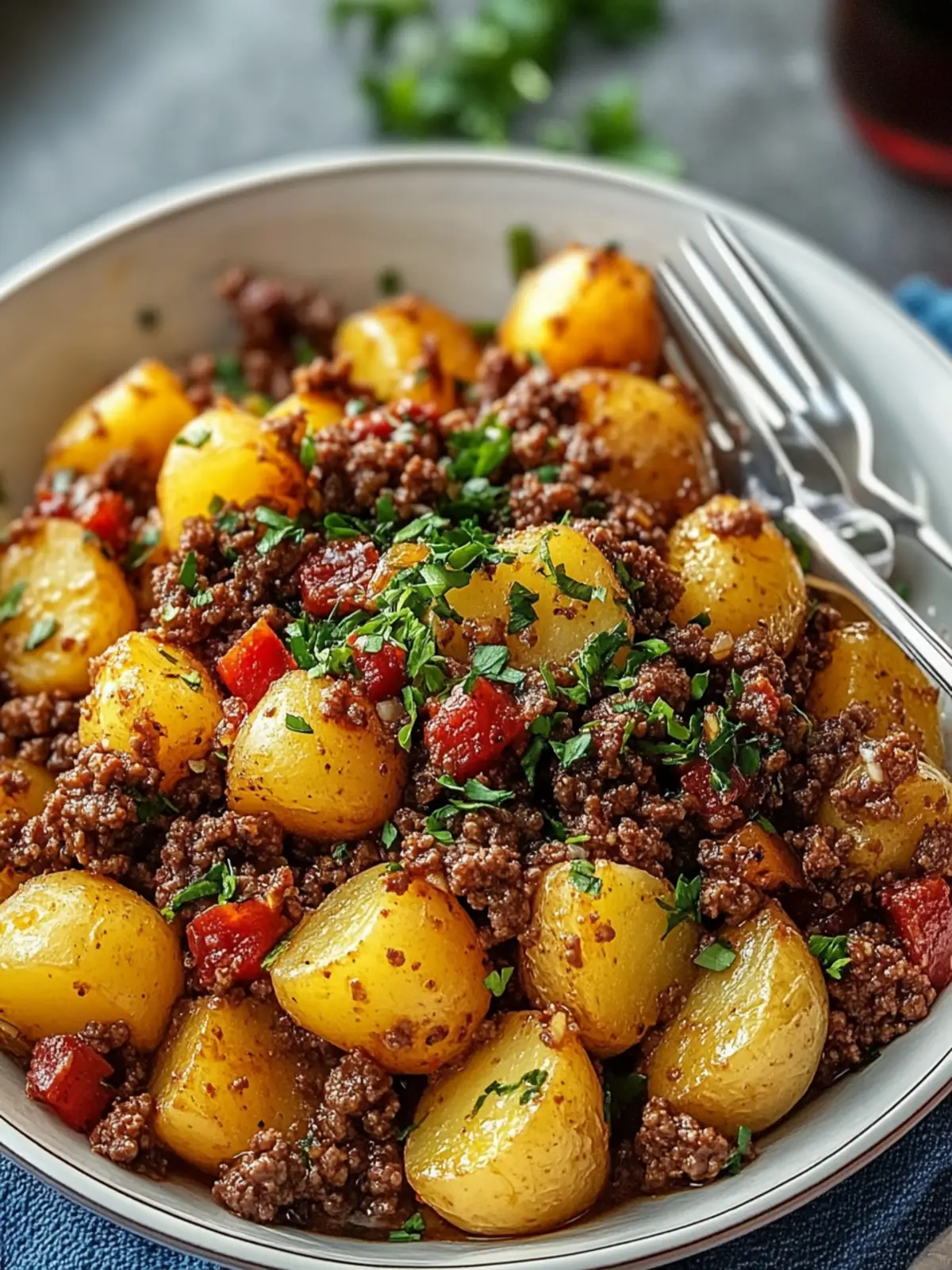 Crispy Ground Beef And Potatoes