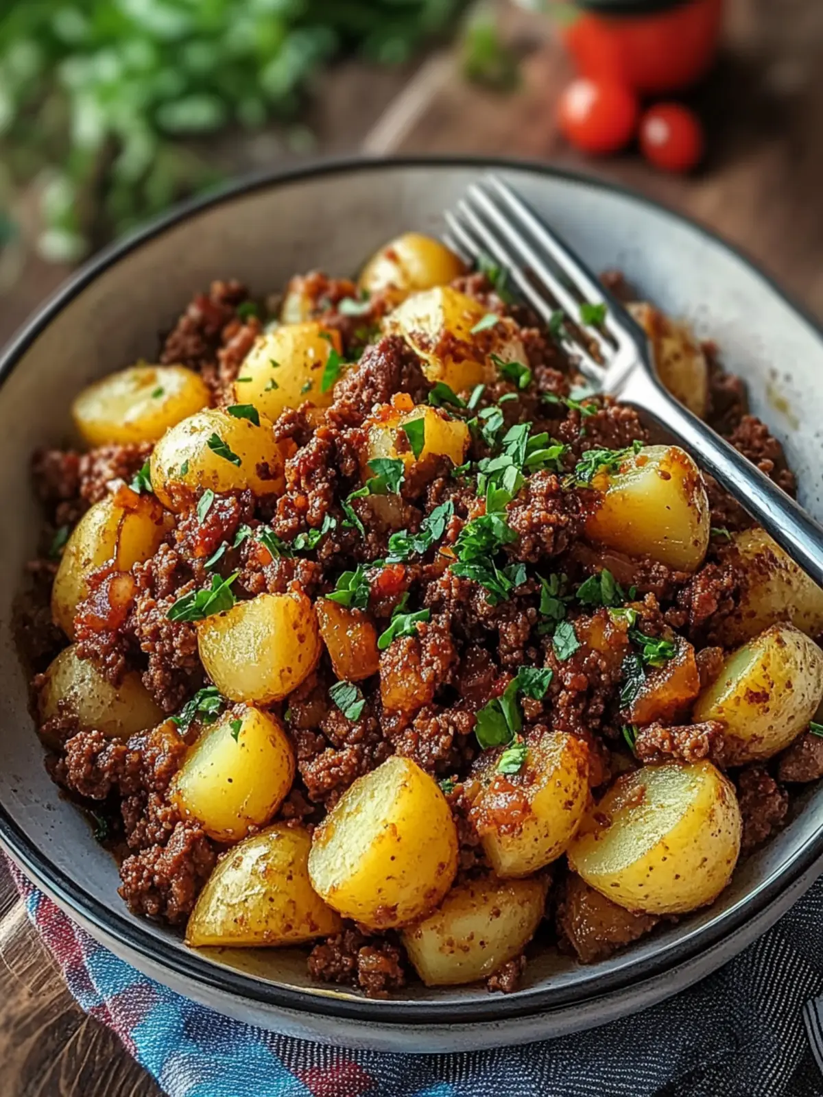 Crispy Ground Beef And Potatoes