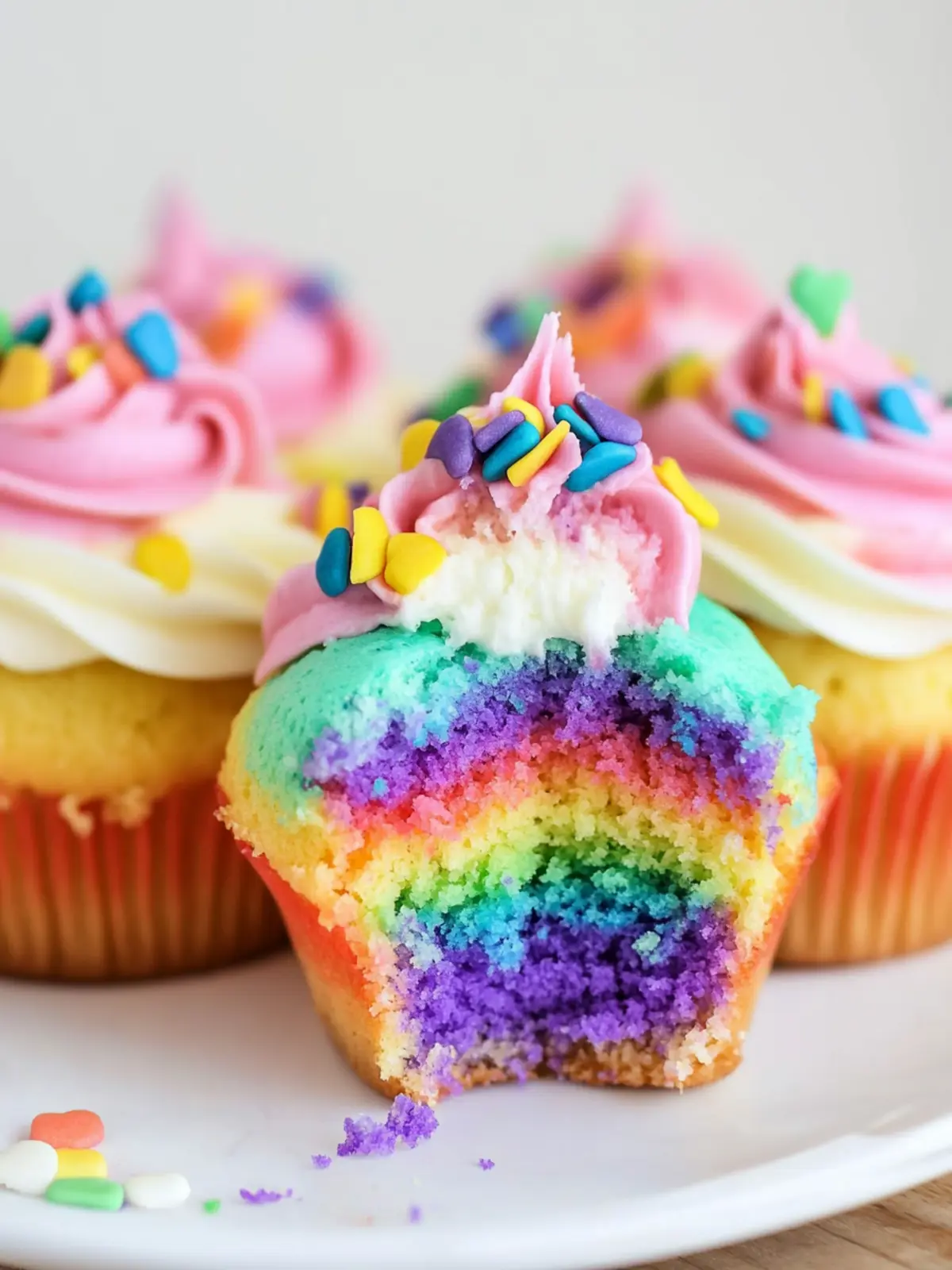 Rainbow Cupcakes