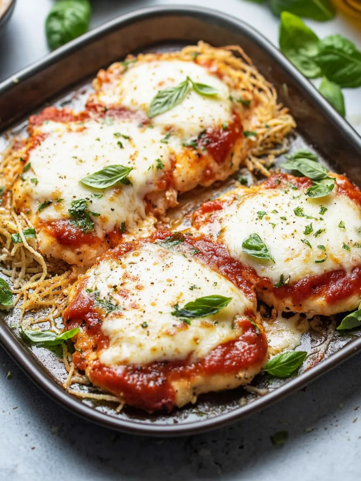 Healthy Baked Chicken Parmesan