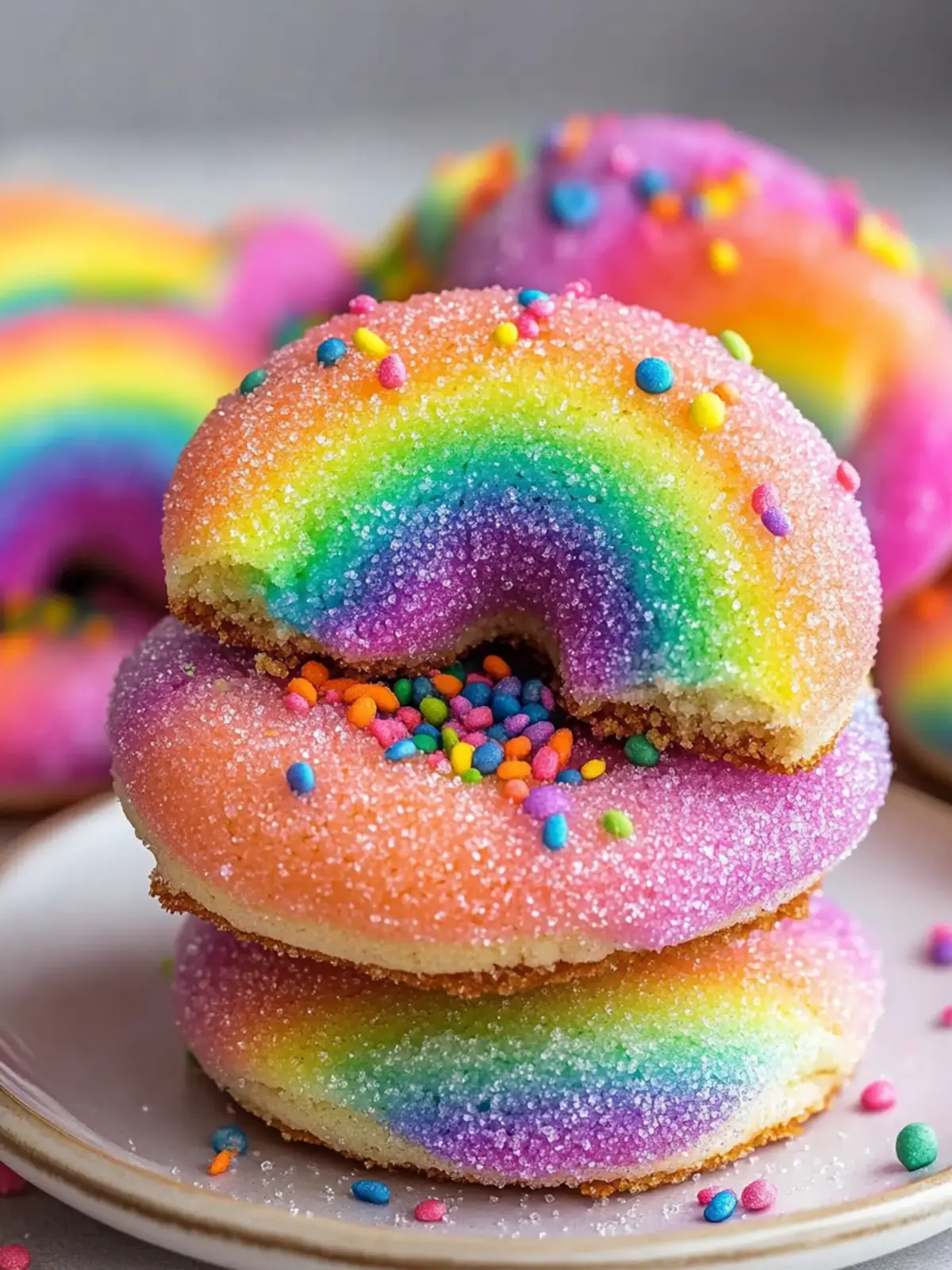 Rainbow Sugar Cookies