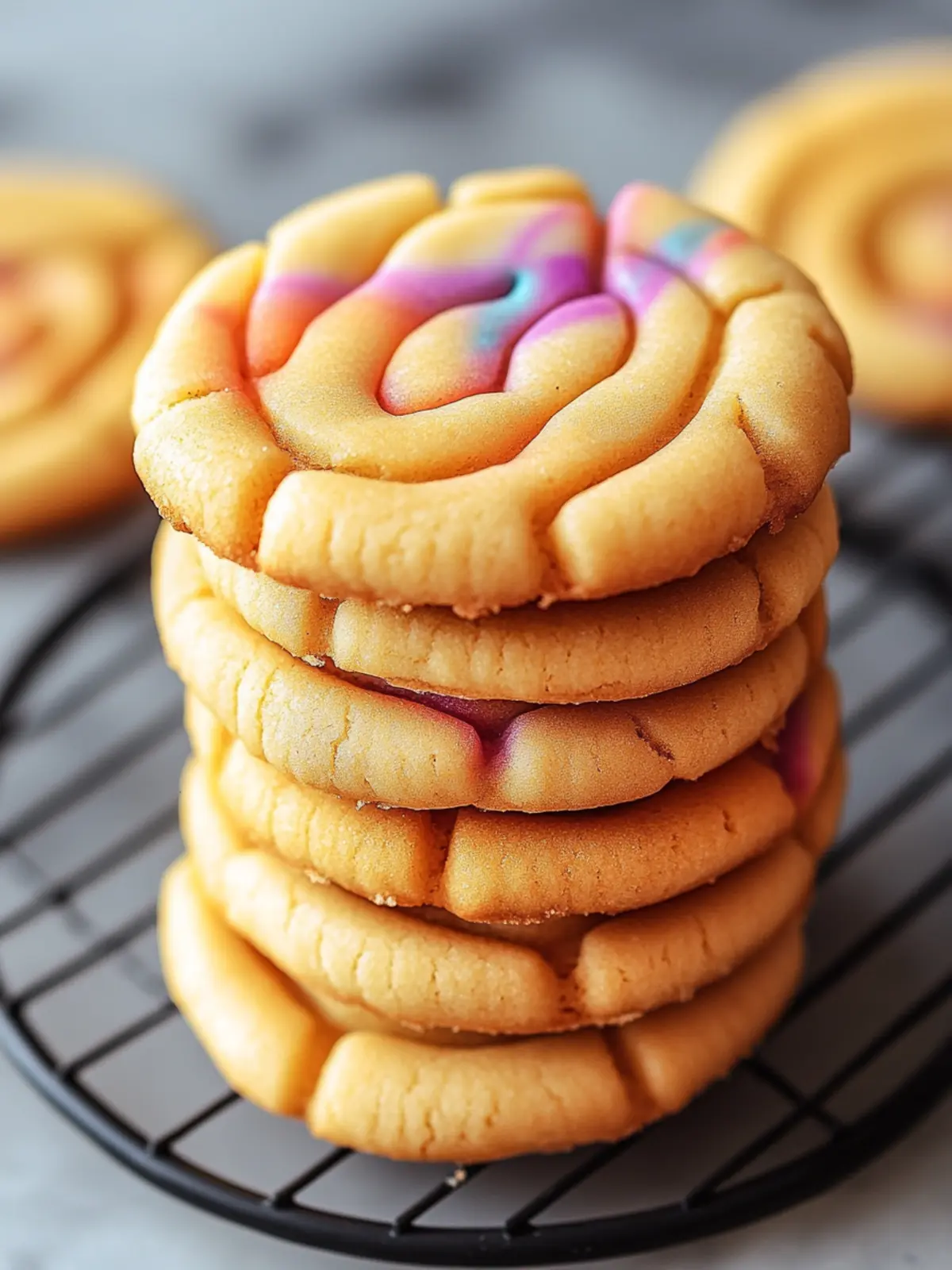 tie dye cookies