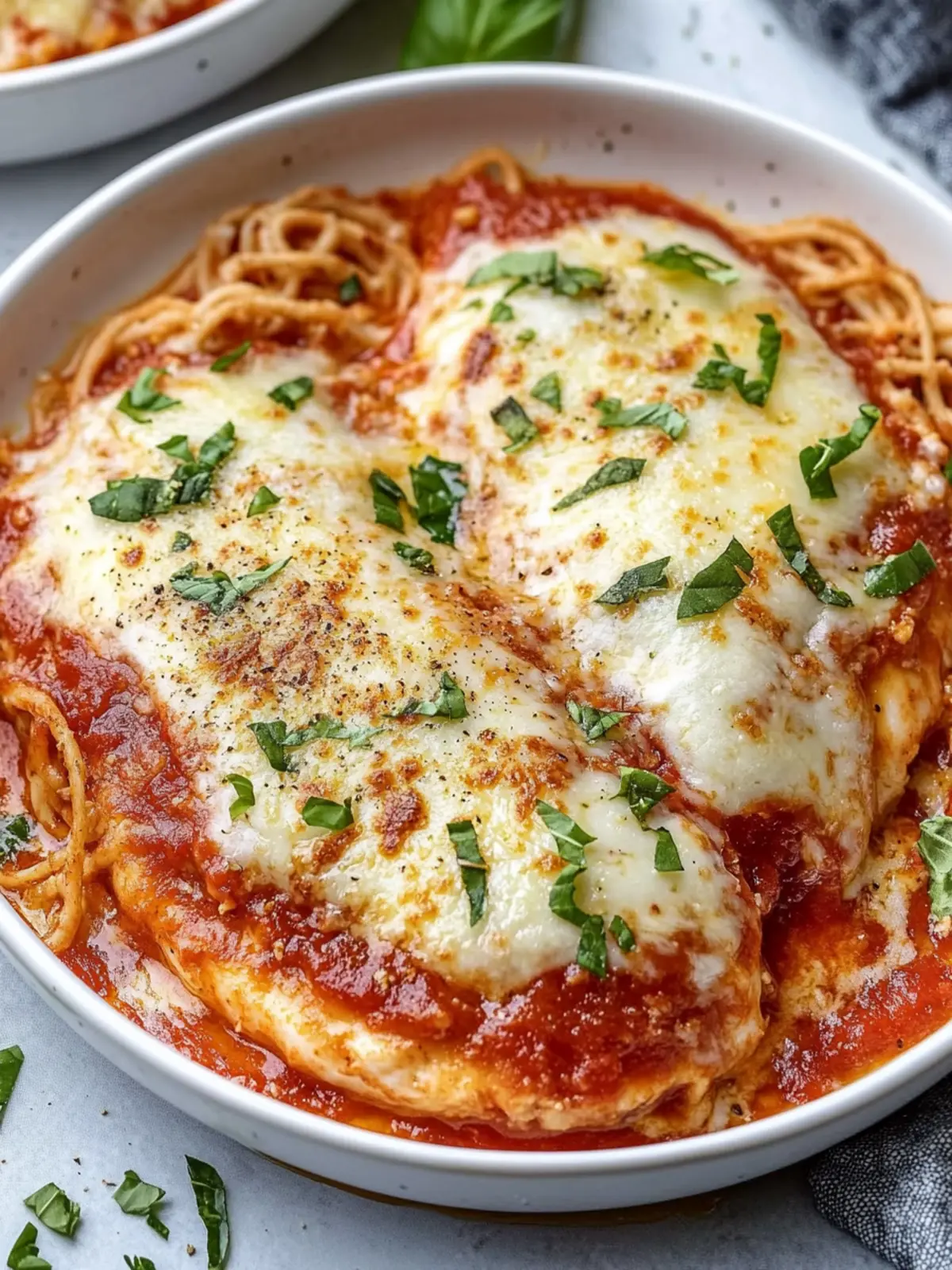 Healthy Baked Chicken Parmesan