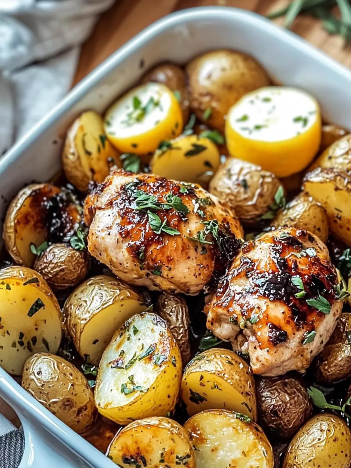 Lemon Balsamic Chicken and Potatoes