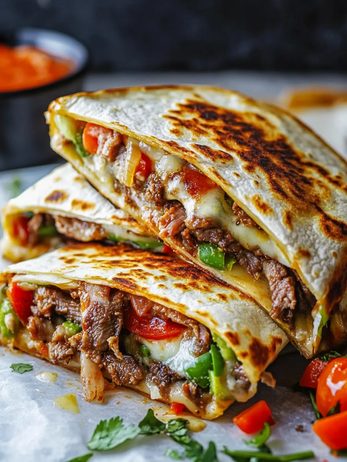 Philly Cheesesteak Quesadilla