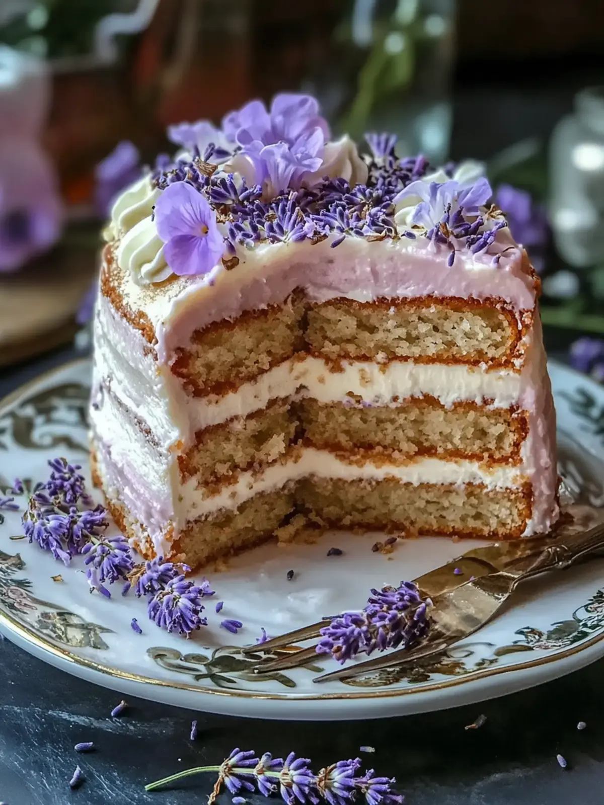 Lavender Honey Cake